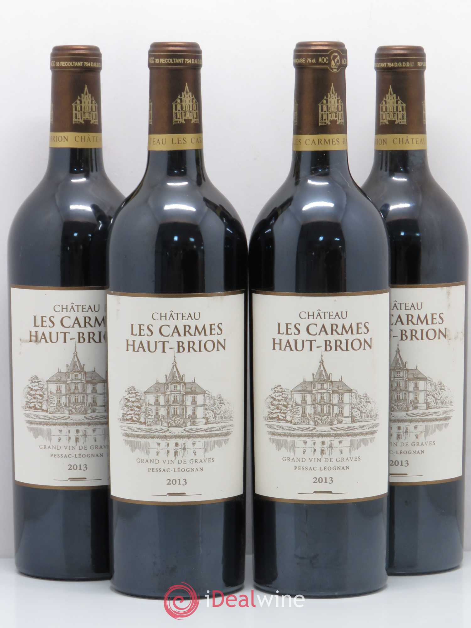 Château Les Carmes Haut-Brion 2013 - Lot de 4 bouteilles - 0