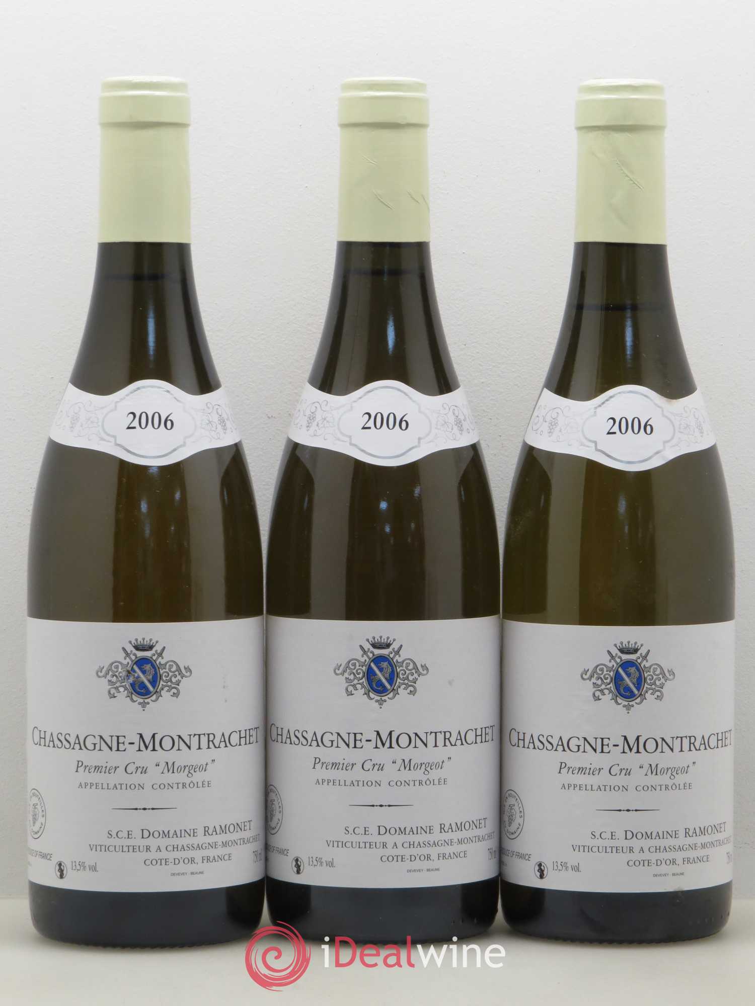 Chassagne-Montrachet 1er Cru Morgeot Ramonet (Domaine) 2006 - Lot de 3 bouteilles - 0