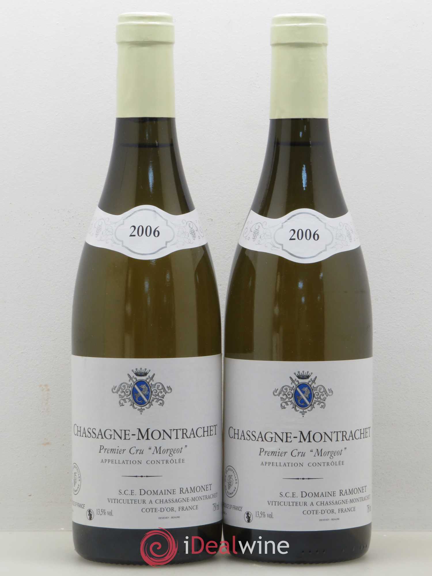 Chassagne-Montrachet 1er Cru Morgeot Ramonet (Domaine) 2006 - Lot de 2 bouteilles - 0