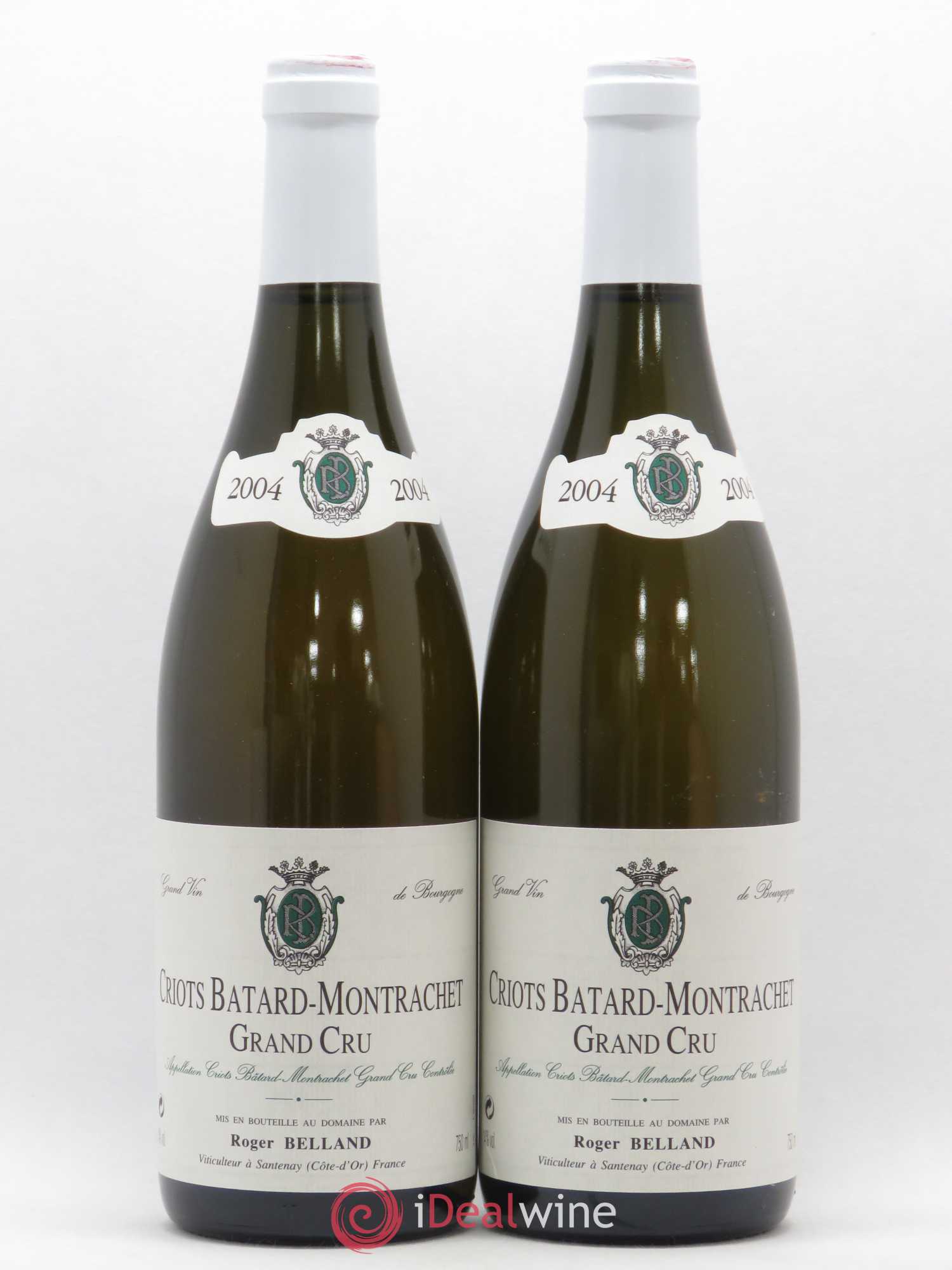 Criots-Bâtard-Montrachet Grand Cru Roger Belland (Domaine) 2004 - Lot de 2 bouteilles - 0