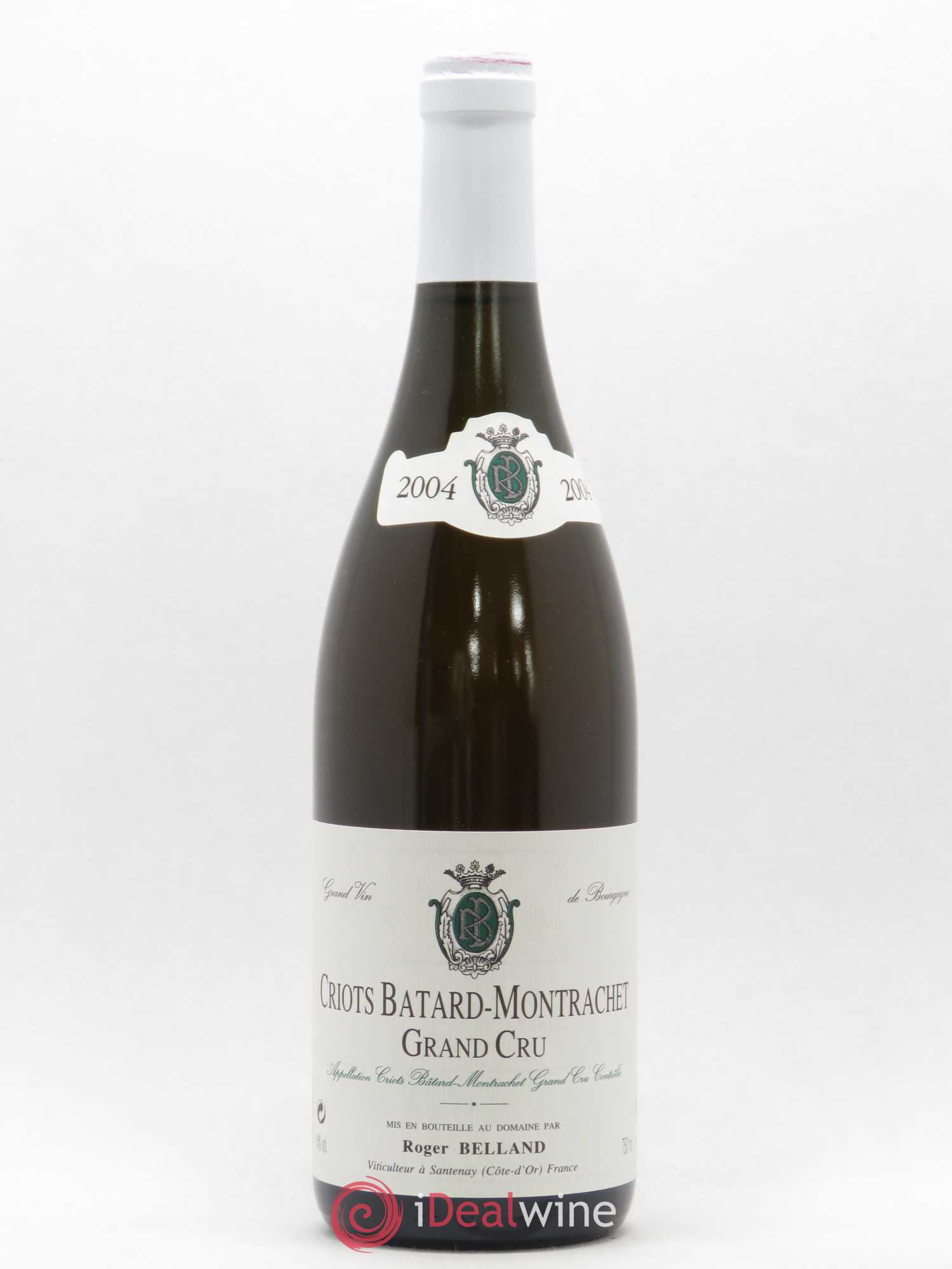 Criots-Bâtard-Montrachet Grand Cru Roger Belland (Domaine) 2004 - Lot de 1 bouteille - 0