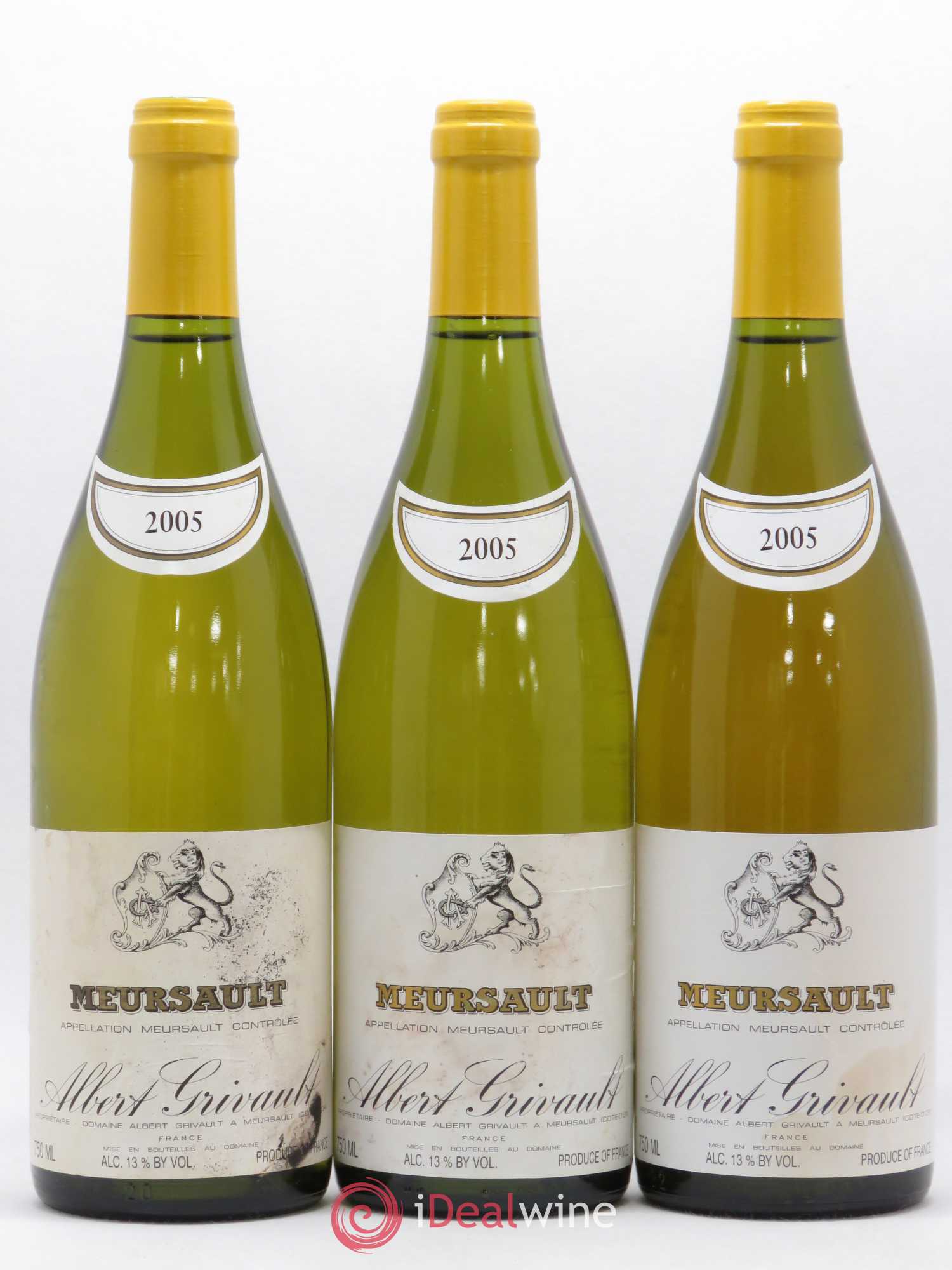 Meursault Domaine Albert Grivault 2005 - Posten von 3 Flaschen - 0