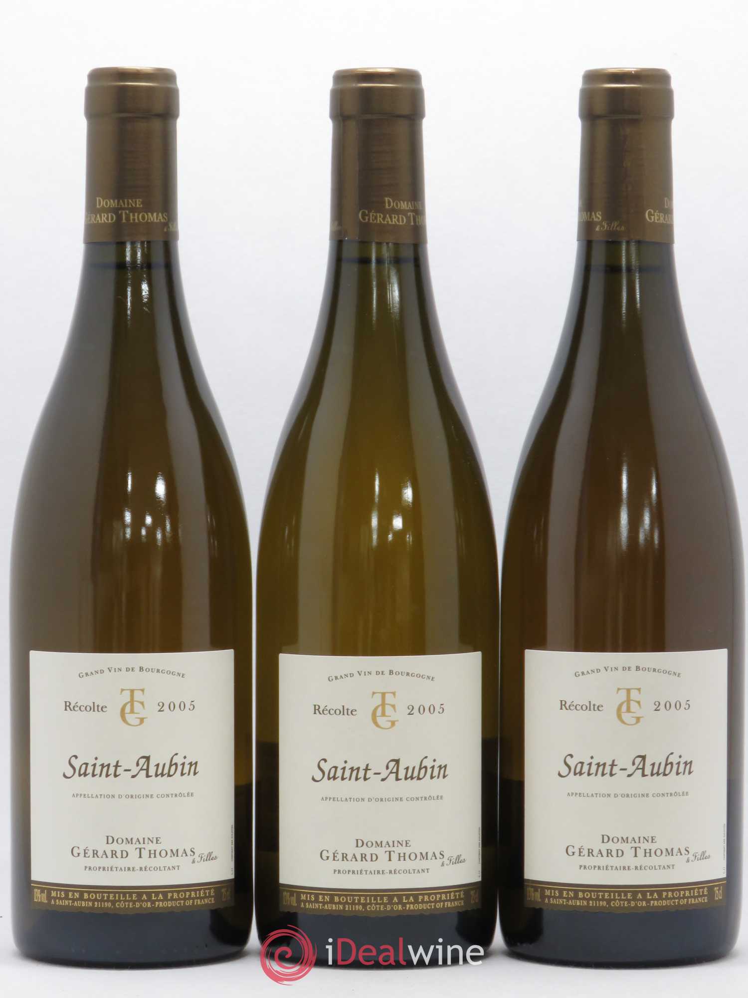 Saint-Aubin Domaine Gerard Thomas 2005 - Posten von 3 Flaschen - 0