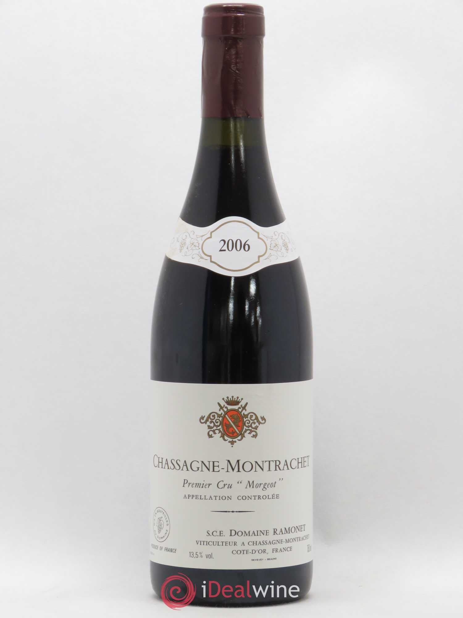 Chassagne-Montrachet 1er Cru Morgeot Domaine Ramonet 2006 - Lot de 1 bouteille - 0