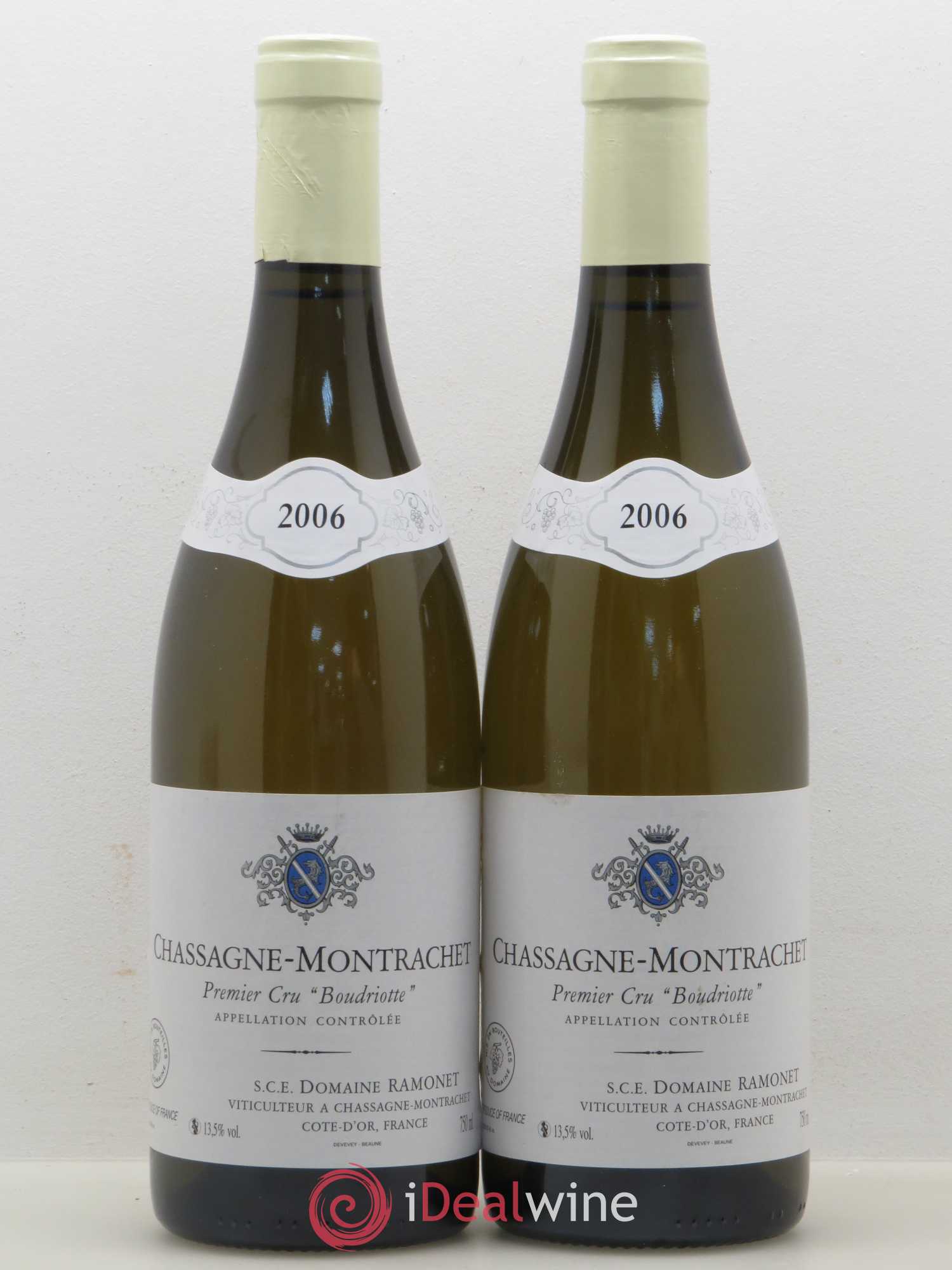 Chassagne-Montrachet 1er Cru Boudriotte Ramonet (Domaine) 2006 - Lot de 2 bouteilles - 0