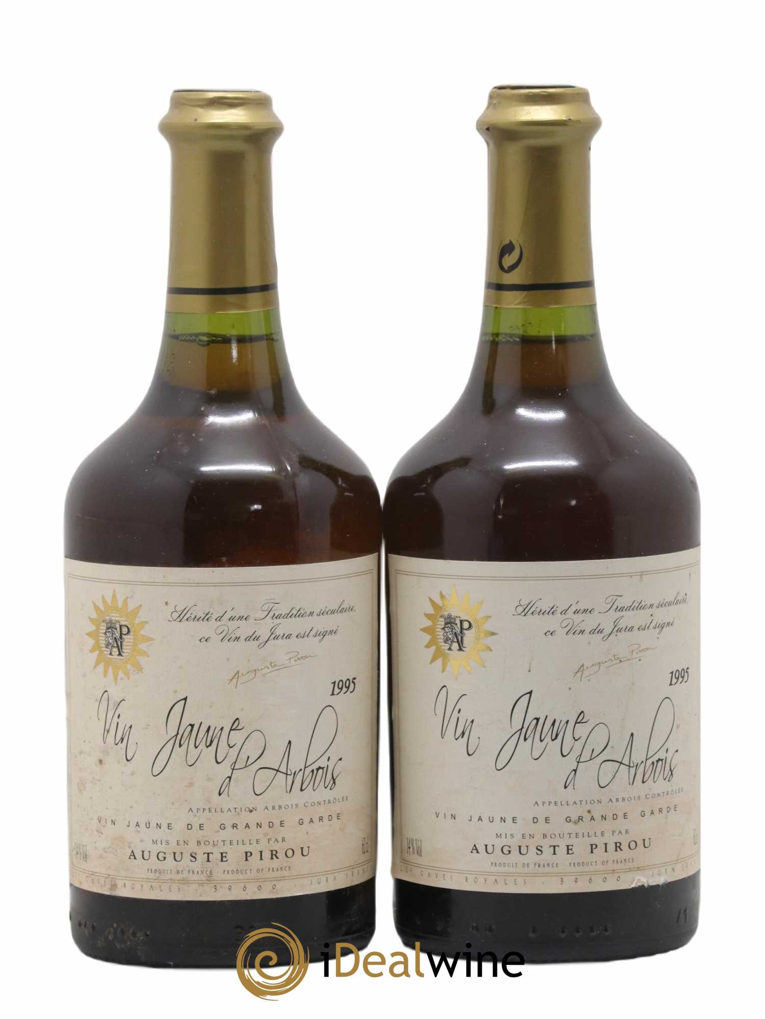 Arbois Vin Jaune Auguste Pirou 1995 - Lot de 2 bouteilles - 0
