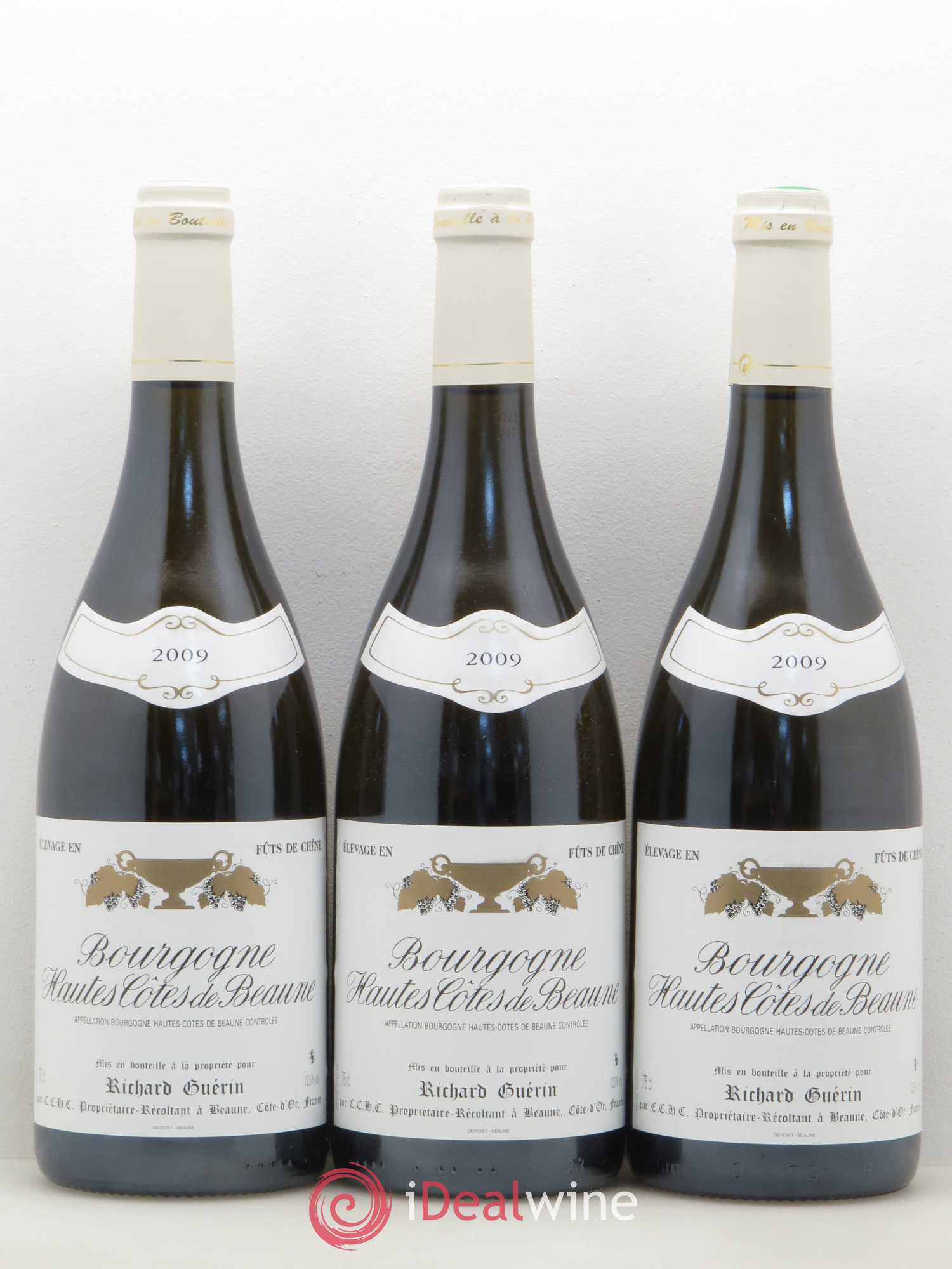 Hautes-Côtes de Beaune Richard Guérin 2009 - Posten von 3 Flaschen - 0