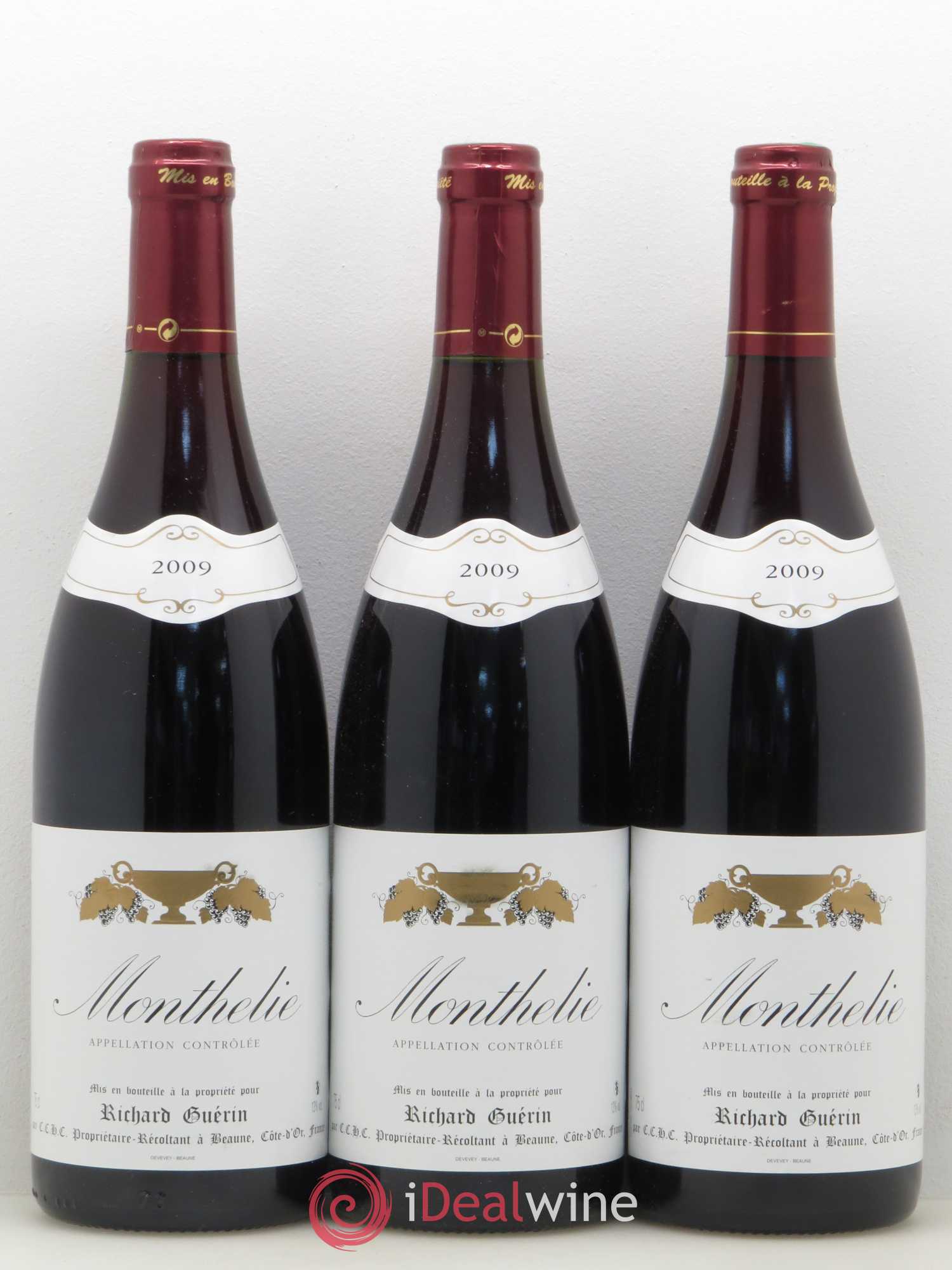 Monthélie Richard Guérin 2009 - Lot de 6 bouteilles - 1