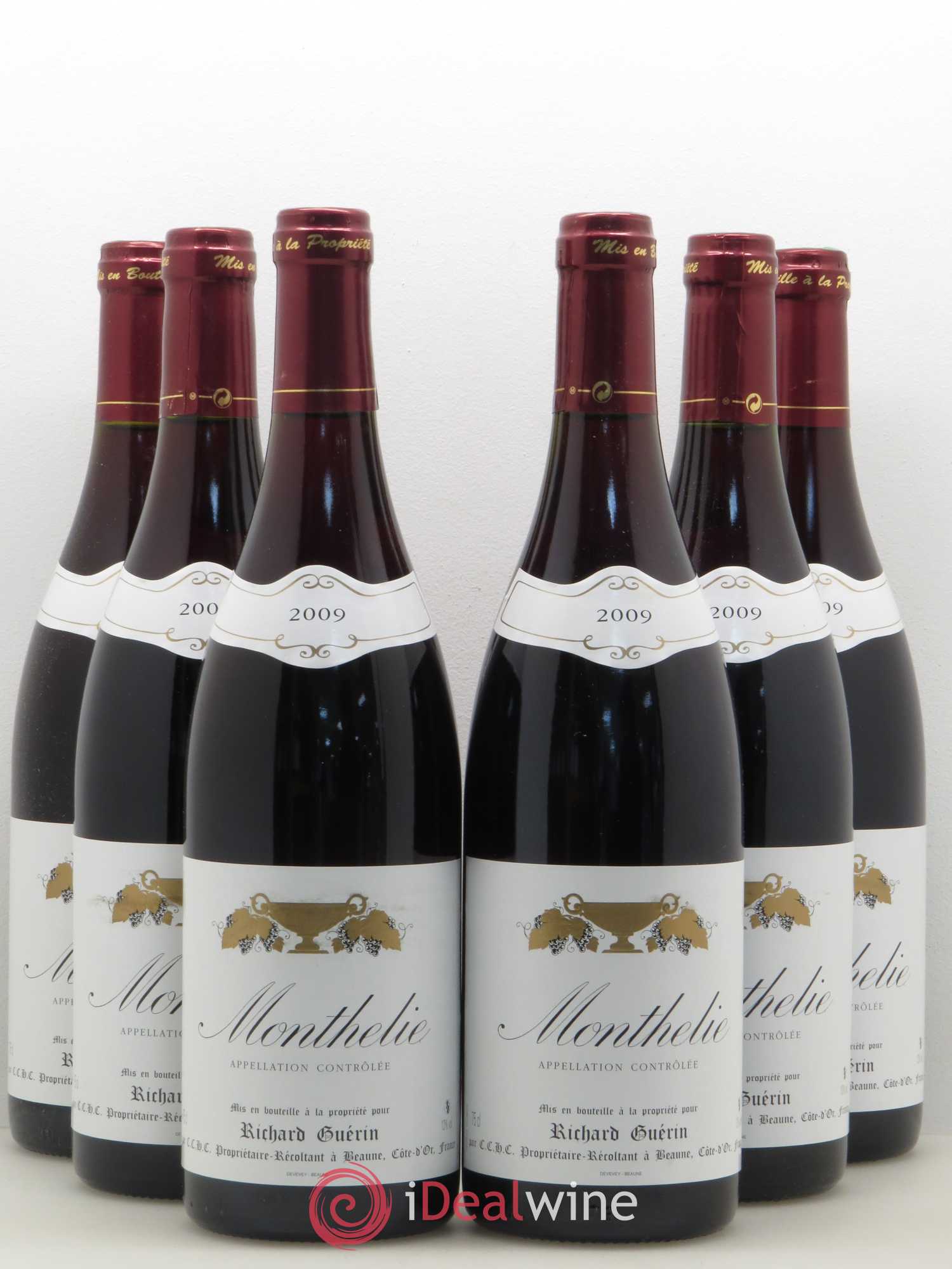 Monthélie Richard Guérin 2009 - Lot de 6 bouteilles - 0