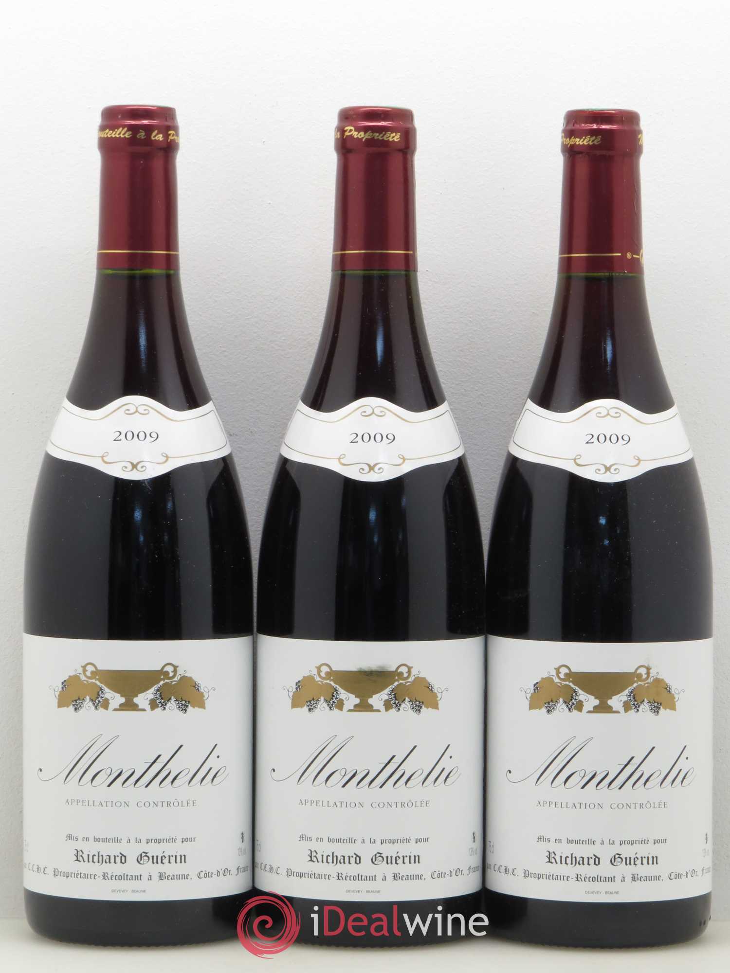 Monthélie Richard Guérin 2009 - Lot de 6 bouteilles - 1