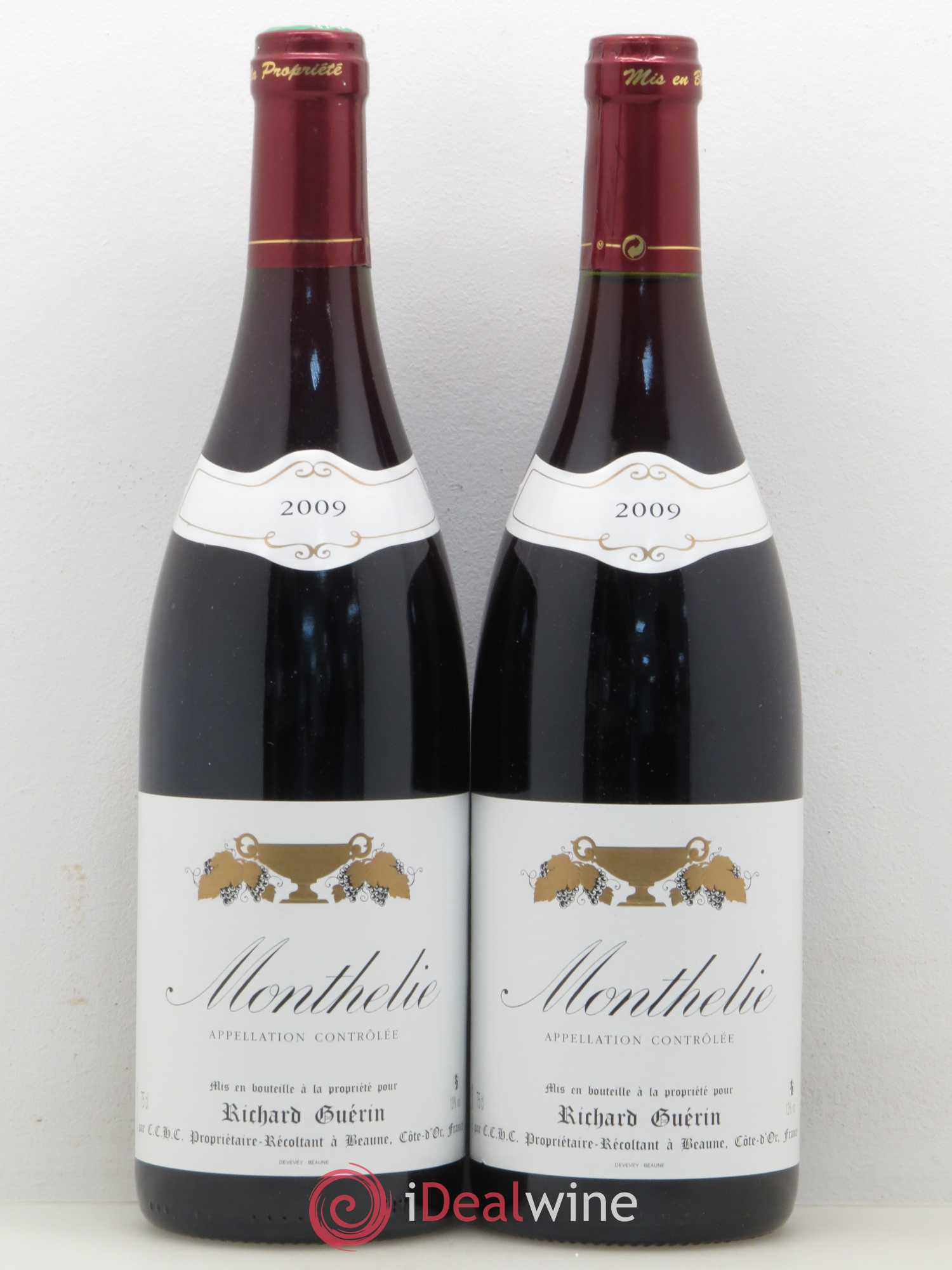 Monthélie Richard Guérin 2009 - Lot de 5 bouteilles - 2