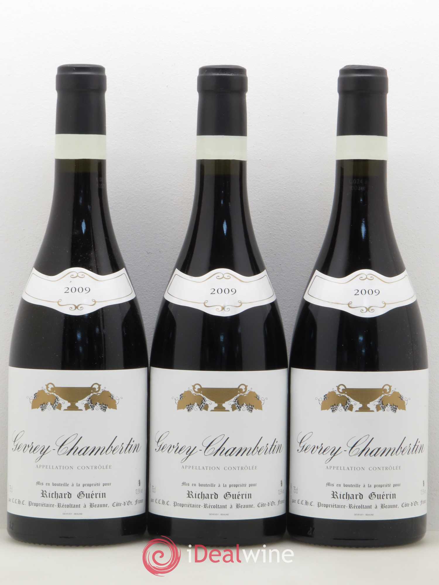 Gevrey-Chambertin Richard Guérin 2009 - Posten von 3 Flaschen - 0