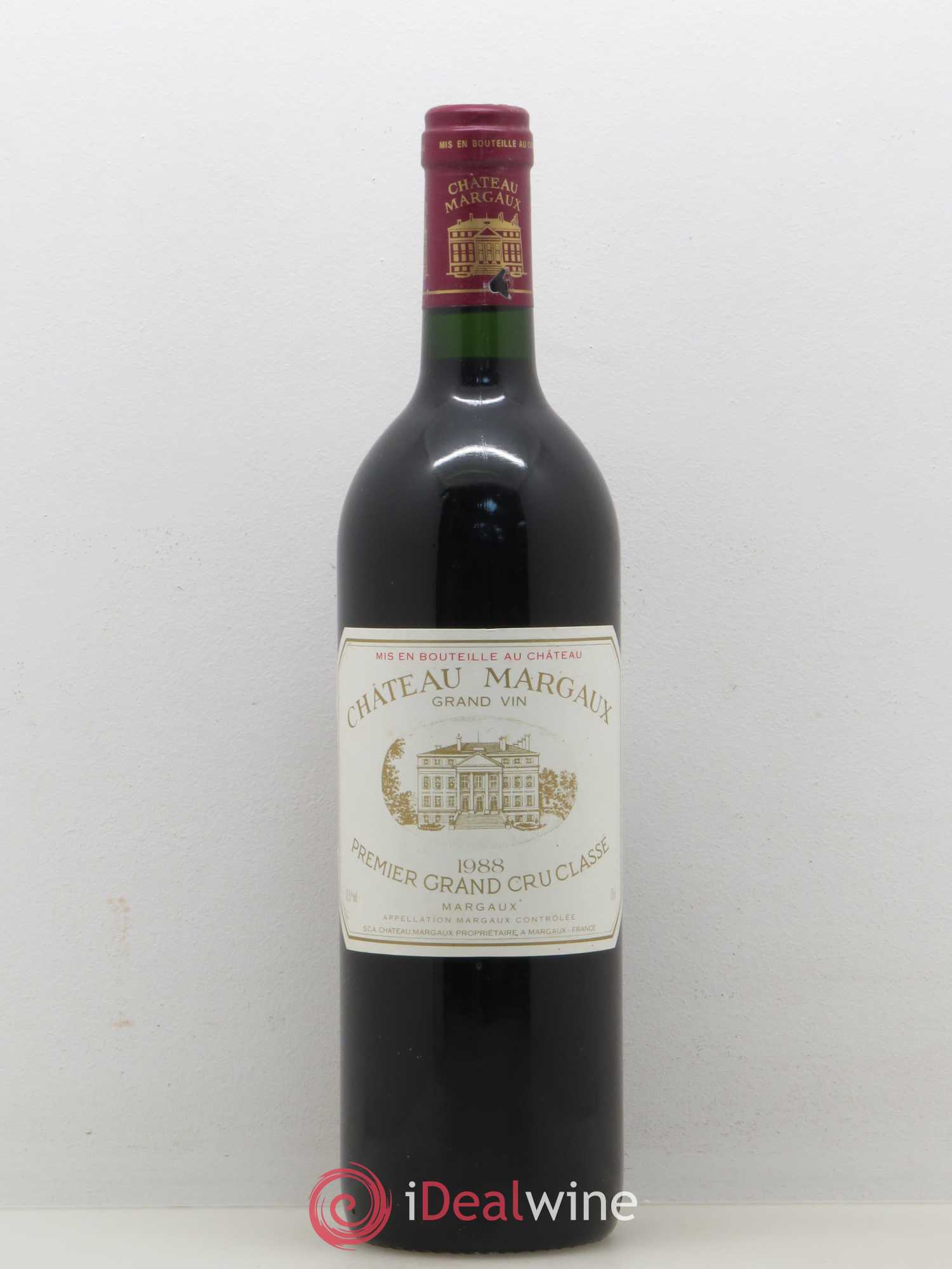 Château Margaux 1er Grand Cru Classé 1988 - Lot de 1 bouteille - 0