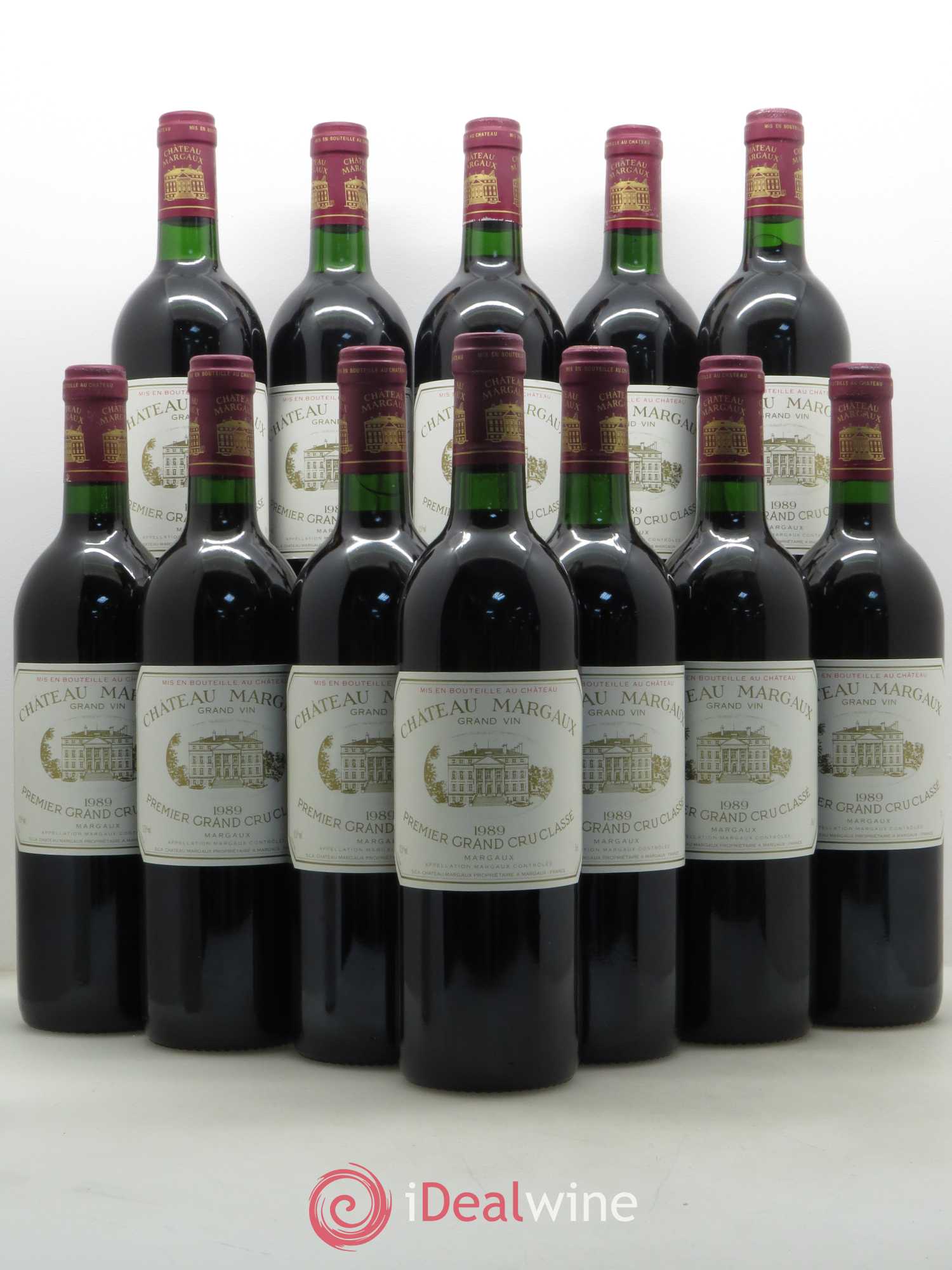Château Margaux 1er Grand Cru Classé 1989 - Lot de 12 bouteilles - 0