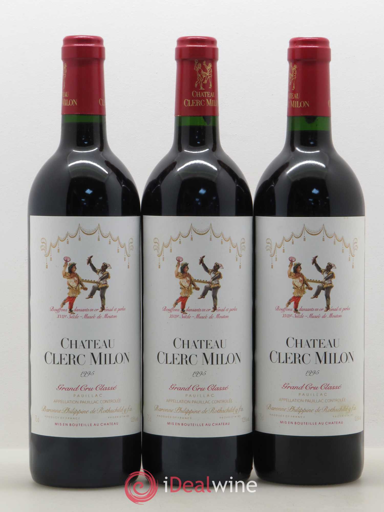 Château Clerc Milon 5ème Grand Cru Classé 1995 - Lot de 12 bouteilles - 2