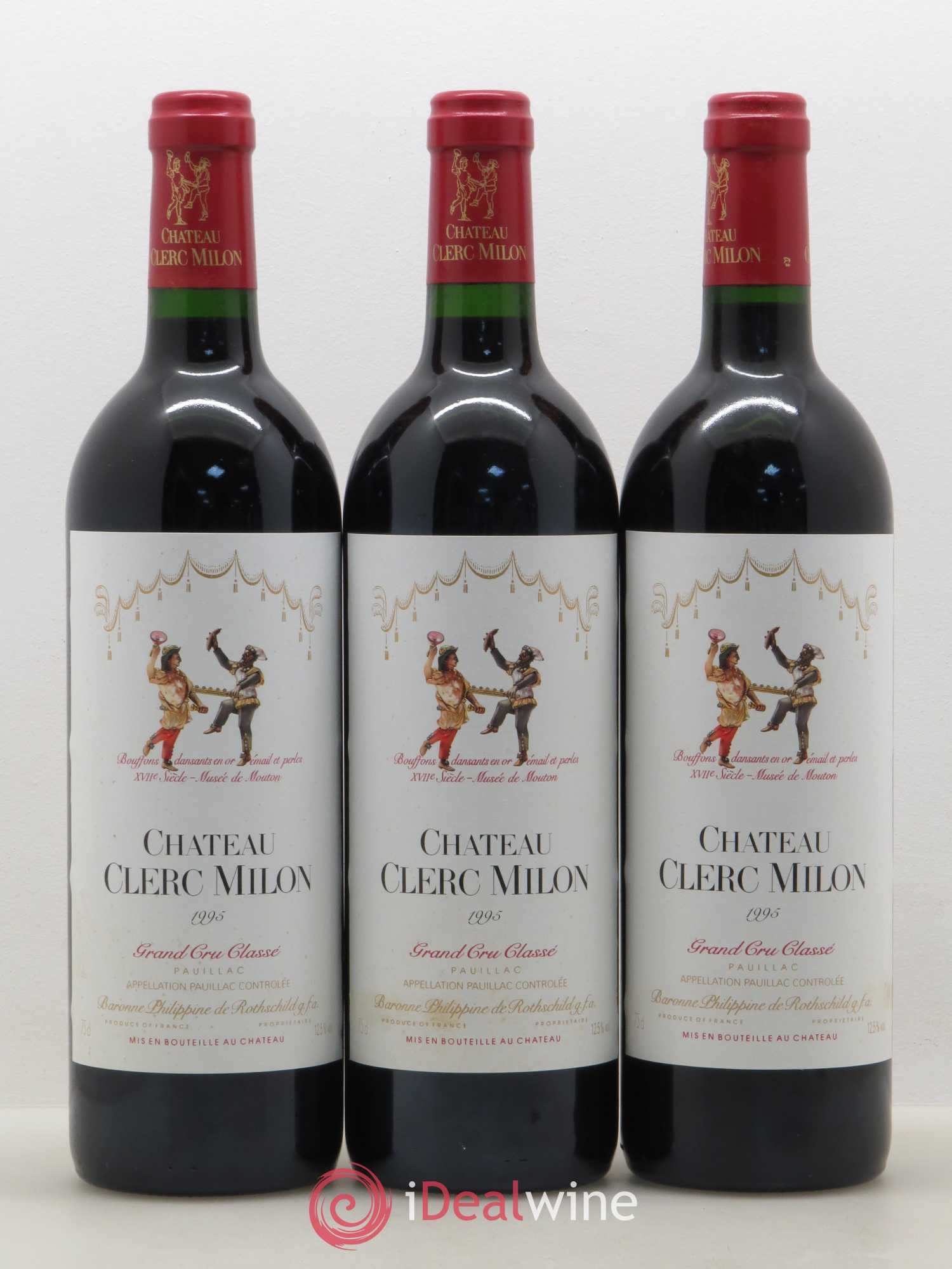 Château Clerc Milon 5ème Grand Cru Classé 1995 - Lot de 12 bouteilles - 3