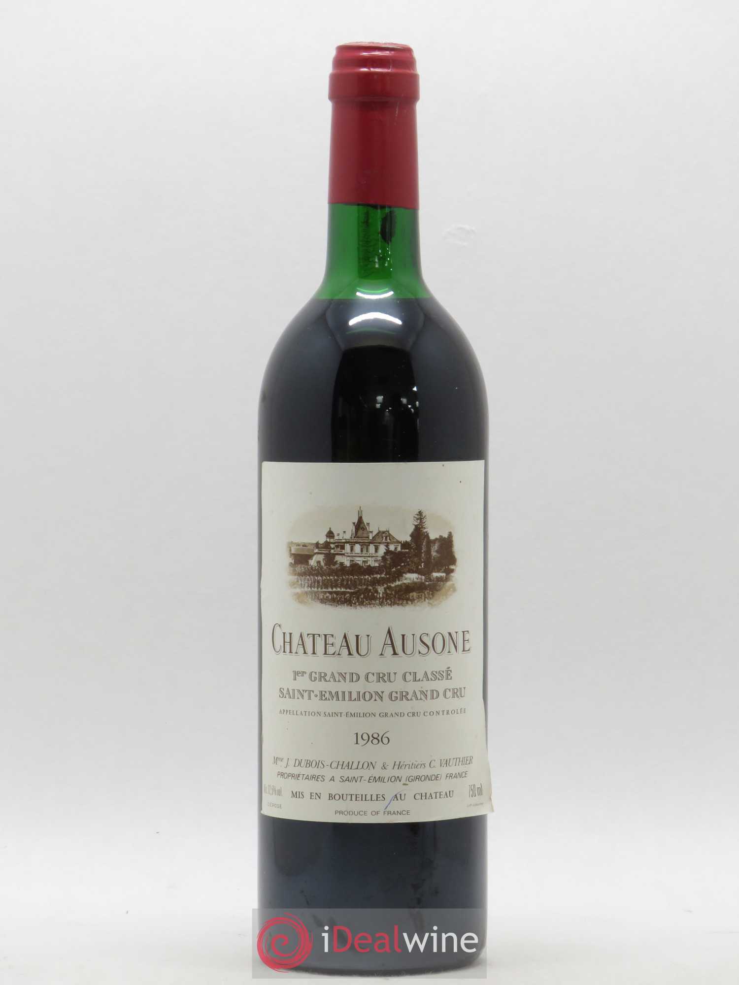 Château Ausone 1er Grand Cru Classé A 1986 - Lot de 1 bouteille - 0