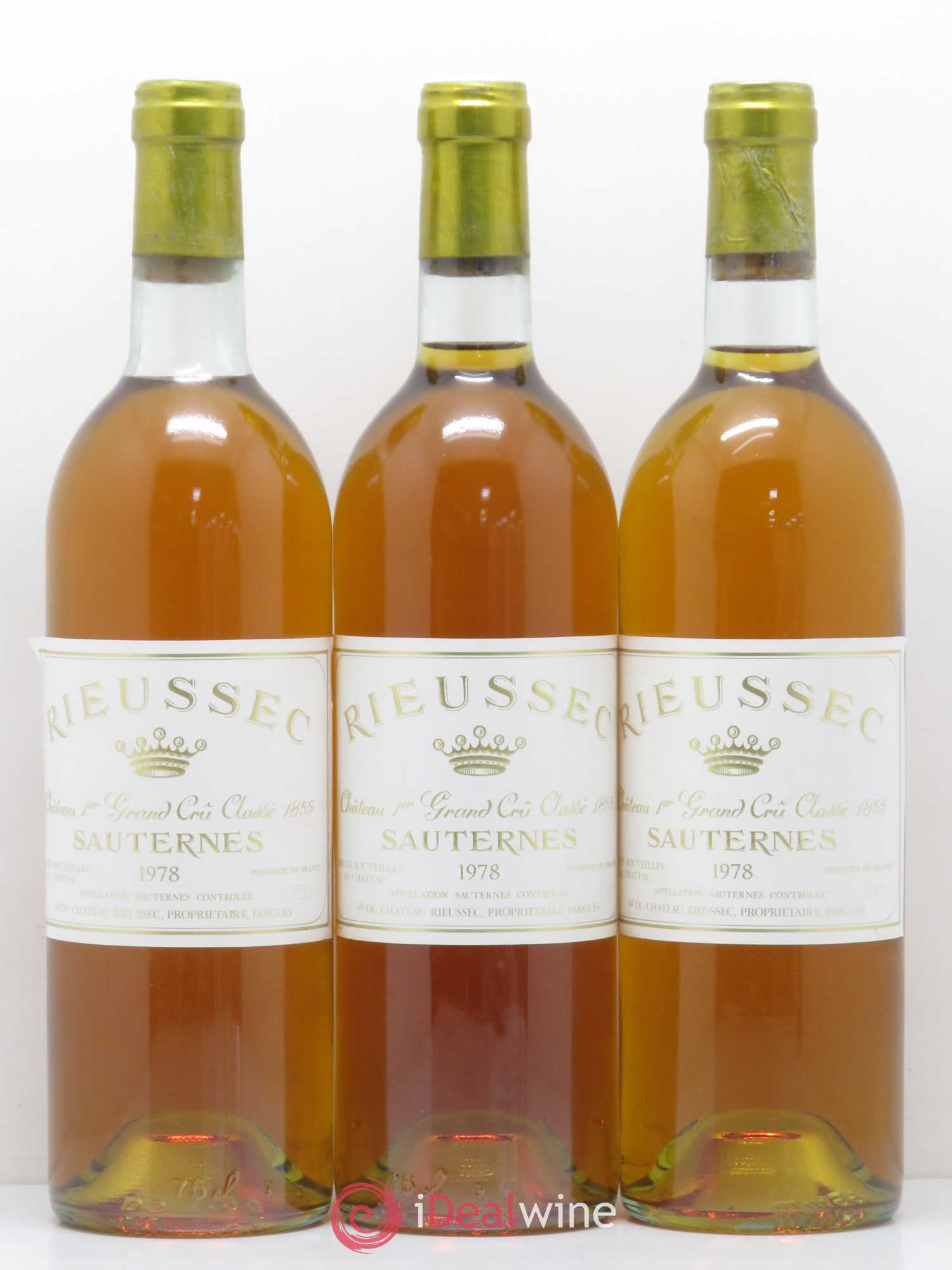 Château Rieussec 1er Grand Cru Classé 1978 - Lotto di 6 bottiglie - 1