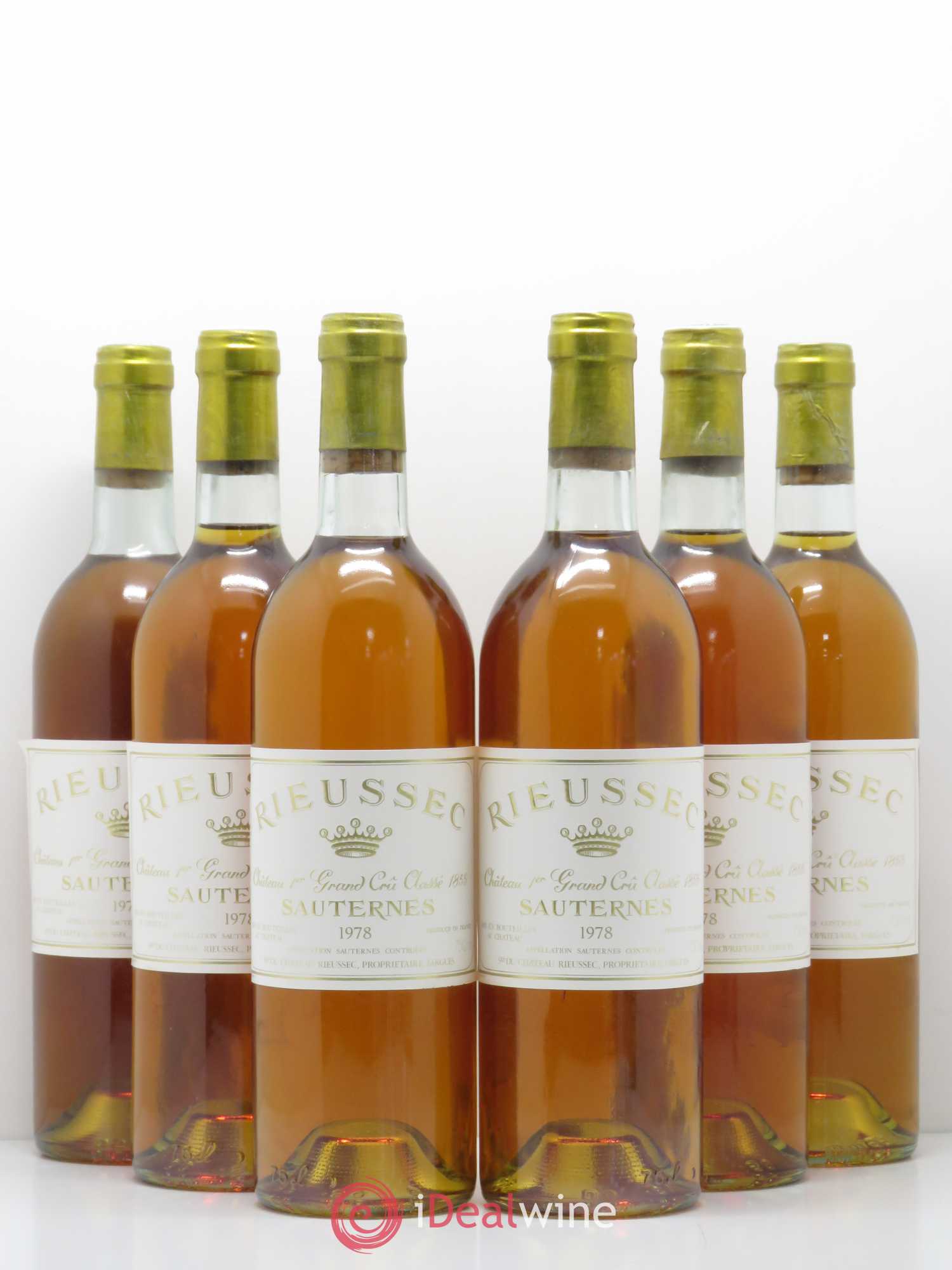 Château Rieussec 1er Grand Cru Classé 1978 - Lotto di 6 bottiglie - 0
