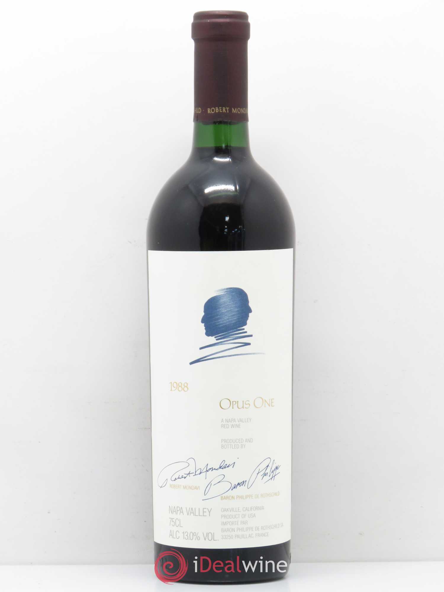 Napa Valley Opus One Robert Mondavi 1988 - Lot de 1 bouteille - 0