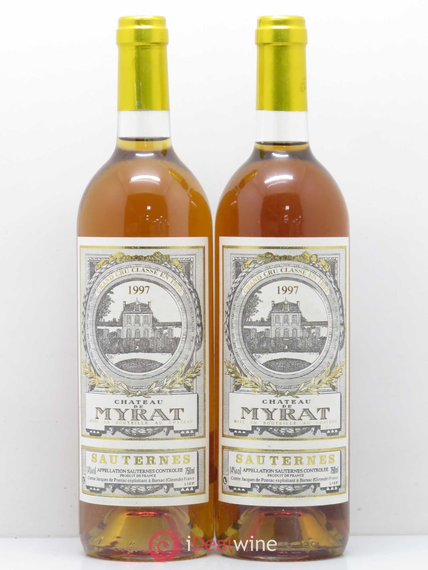Château de Myrat 2ème Grand Cru Classé (senza prezzo di riserva) 1997 - Lotto di 2 bottiglie - 0