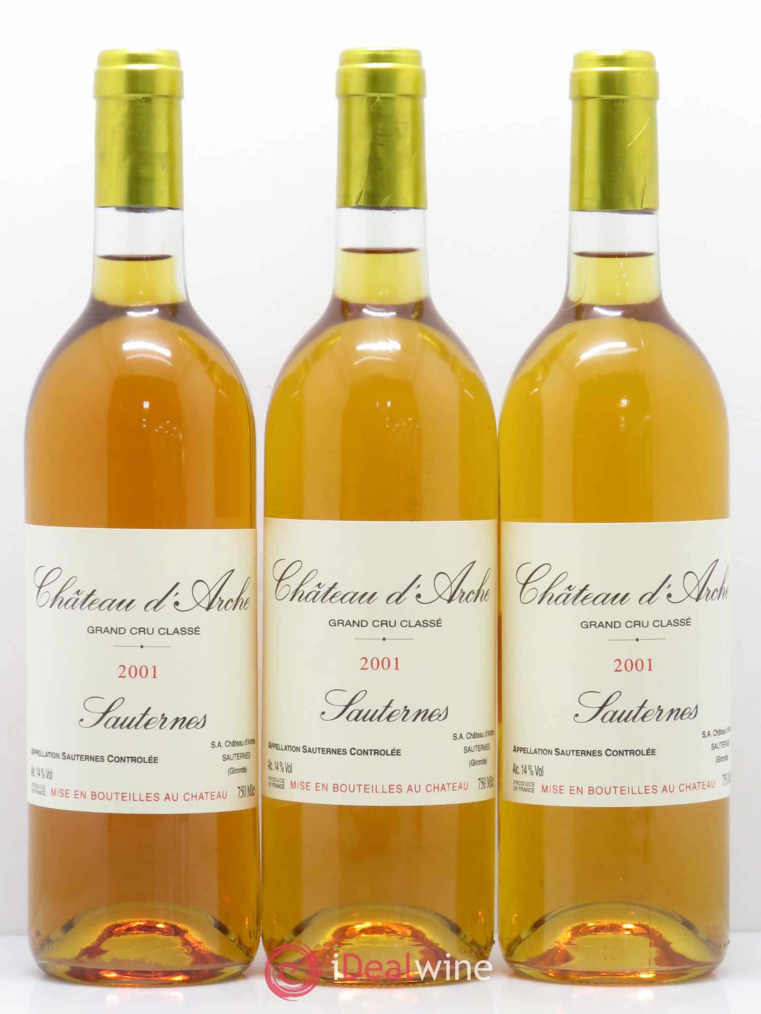 Château d' Arche 2ème Grand Cru Classé 2001 - Lot of 12 bottles - 2