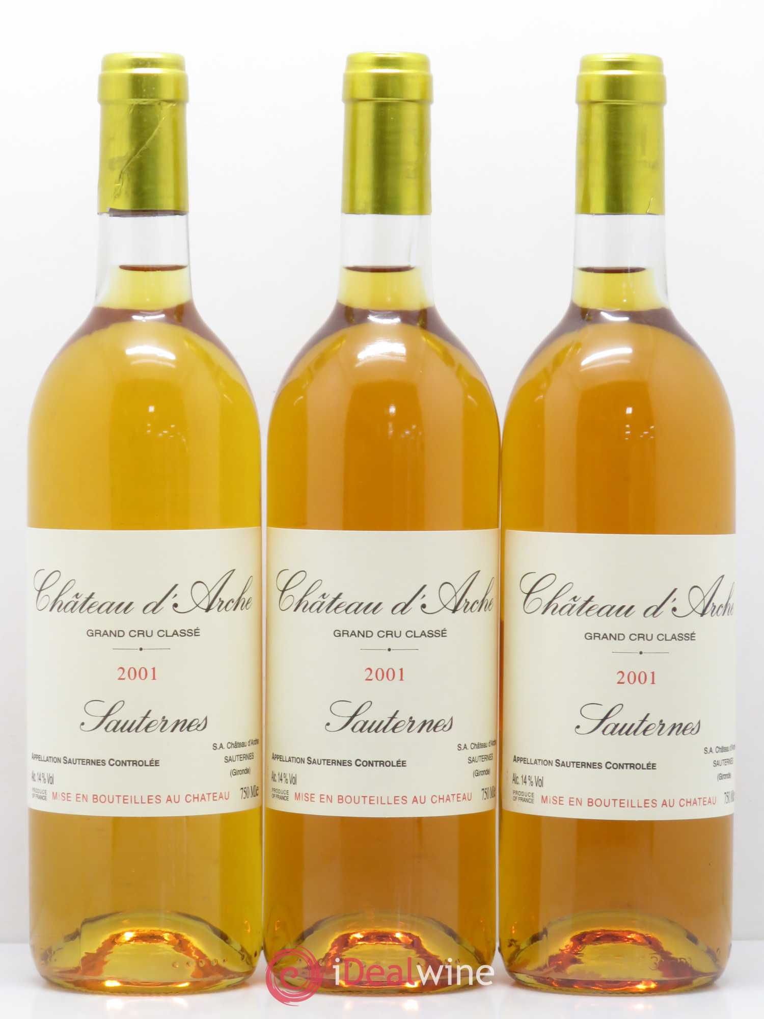 Château d' Arche 2ème Grand Cru Classé 2001 - Lot of 12 bottles - 3