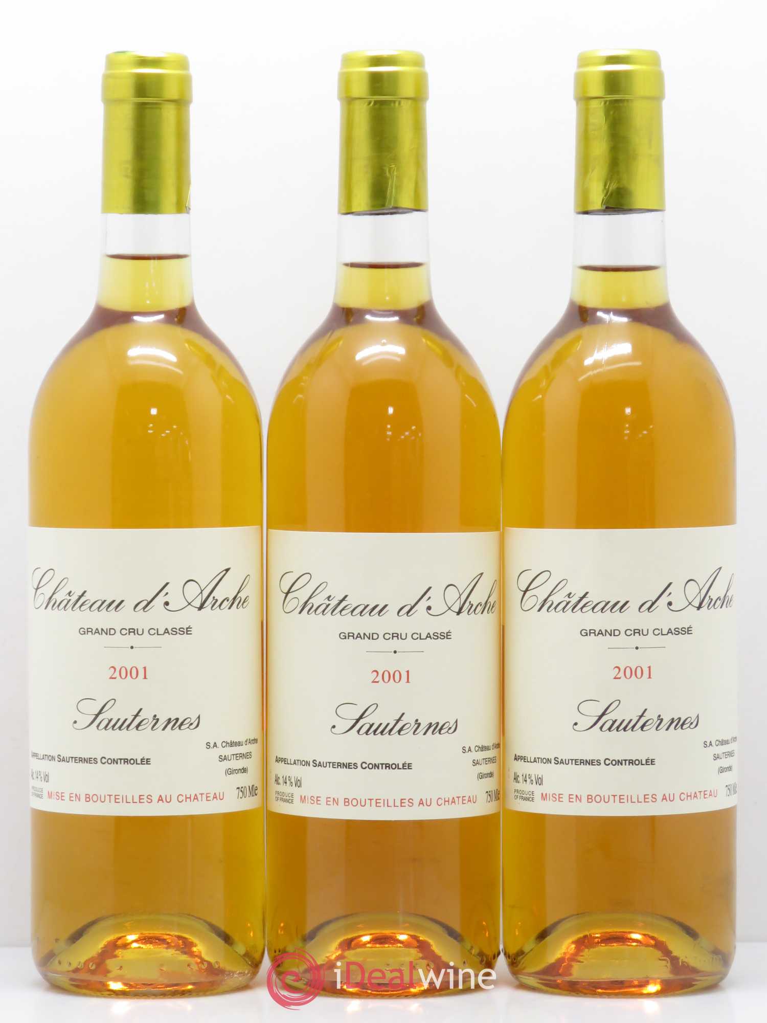 Château d' Arche 2ème Grand Cru Classé 2001 - Lot of 12 bottles - 4