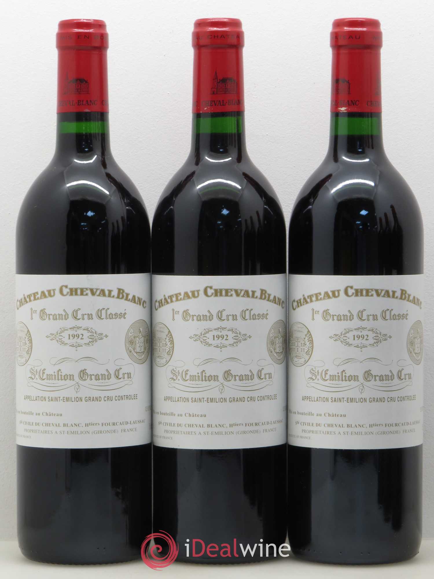 Château Cheval Blanc 1er Grand Cru Classé A 1992 - Lot de 6 bouteilles - 1