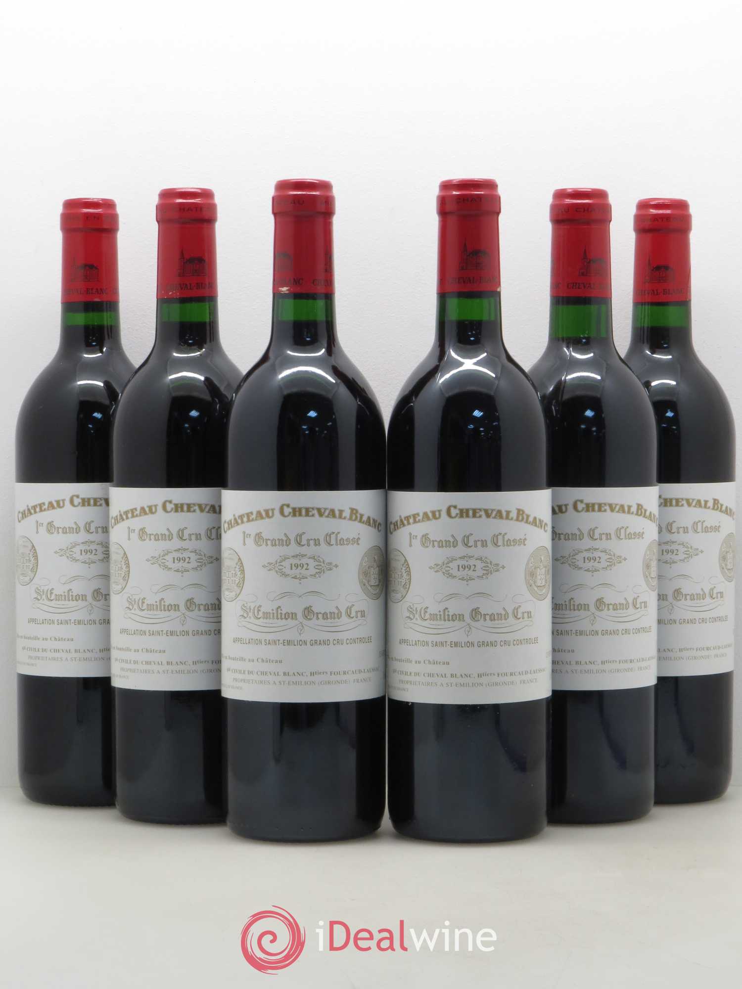 Château Cheval Blanc 1er Grand Cru Classé A 1992 - Lot de 6 bouteilles - 0