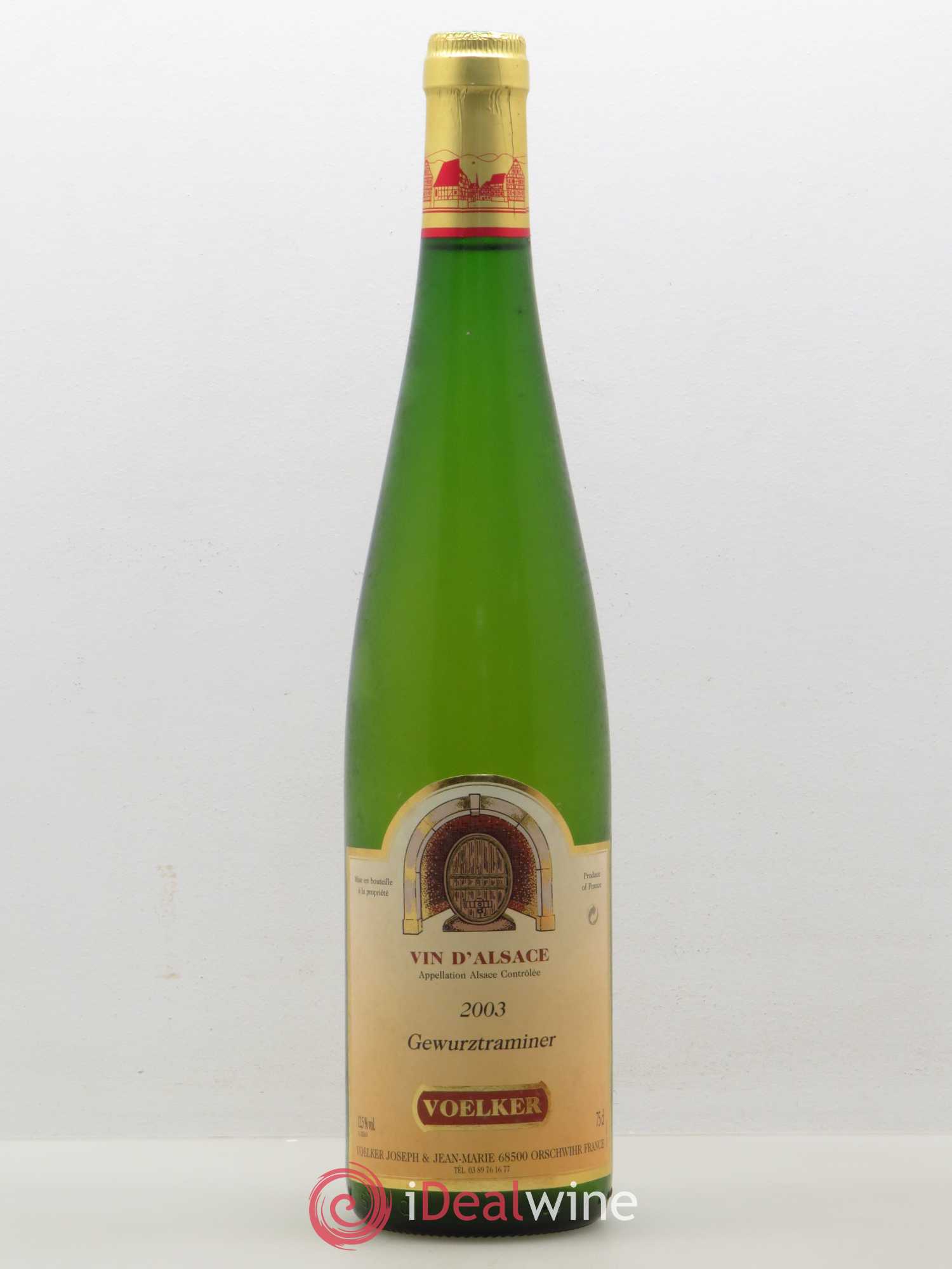 Gewurztraminer Voelker Orschwihr (sans prix de réserve) 2003 - Posten von 1 Flasche - 0