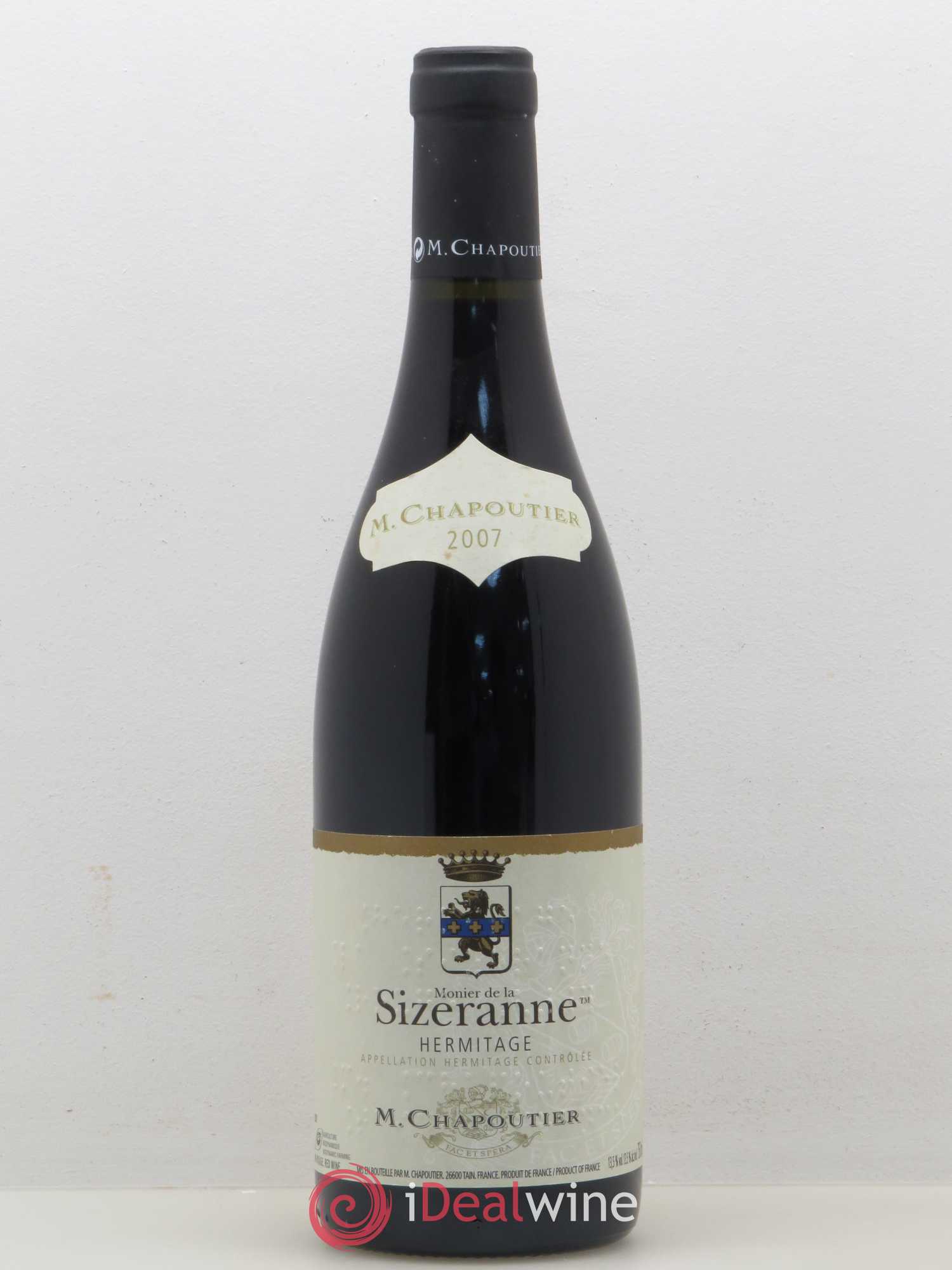 Hermitage Monier de La Sizeranne Chapoutier 2007 - Lot de 1 bouteille - 0