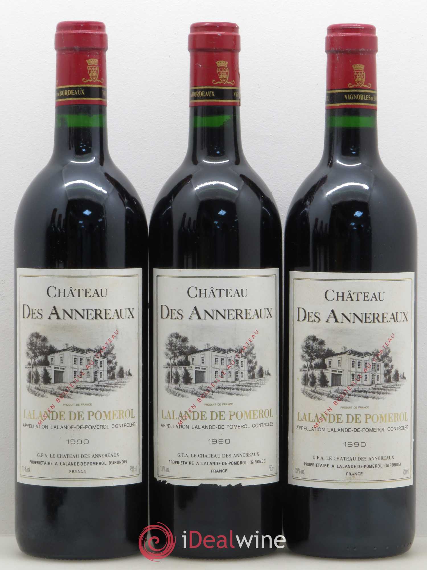 Château Annereaux (ohne Mindestpreis) 1990 - Posten von 6 Flaschen - 2