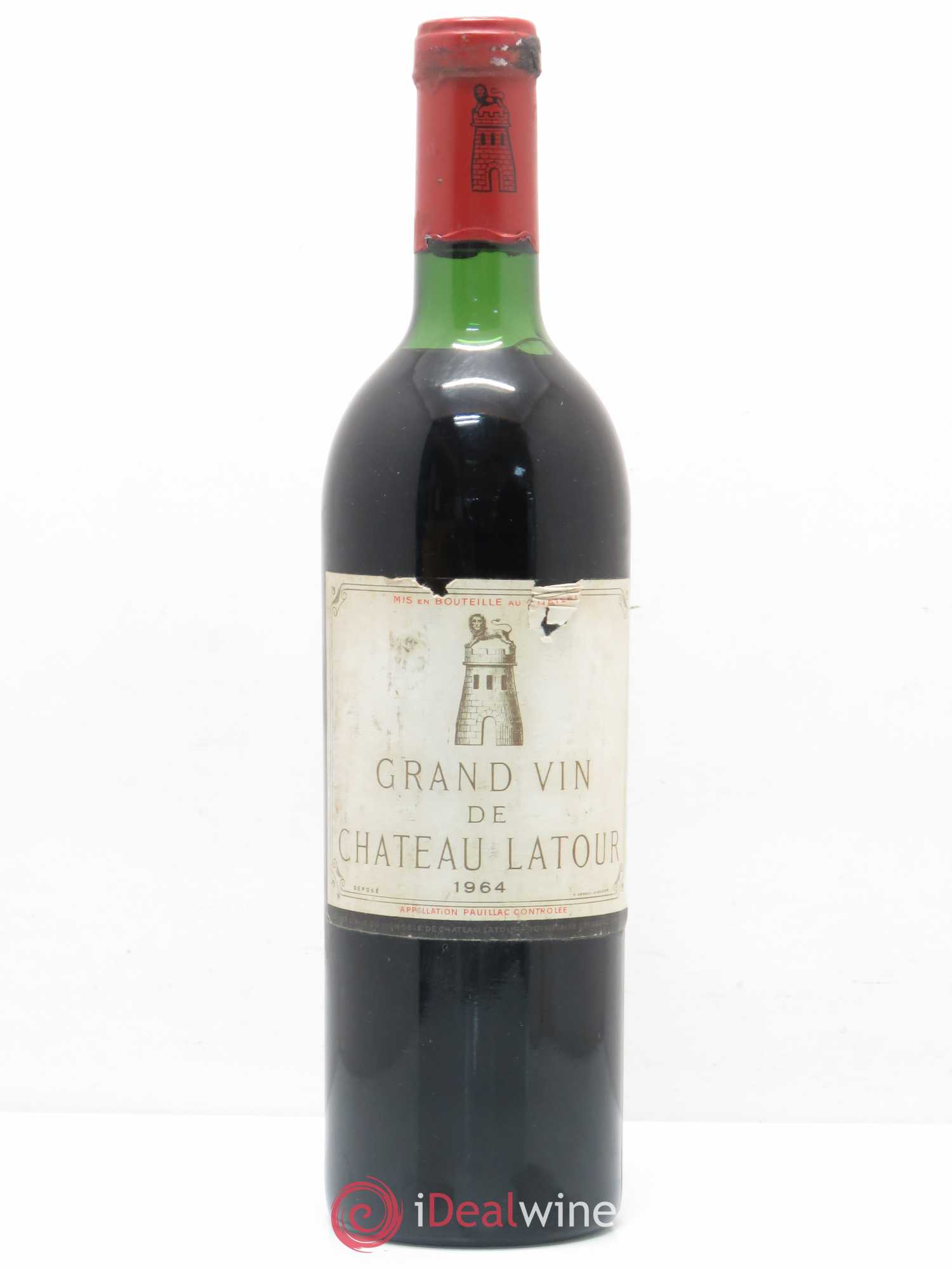 Château Latour 1er Grand Cru Classé 1964 - Lot de 1 bouteille - 0