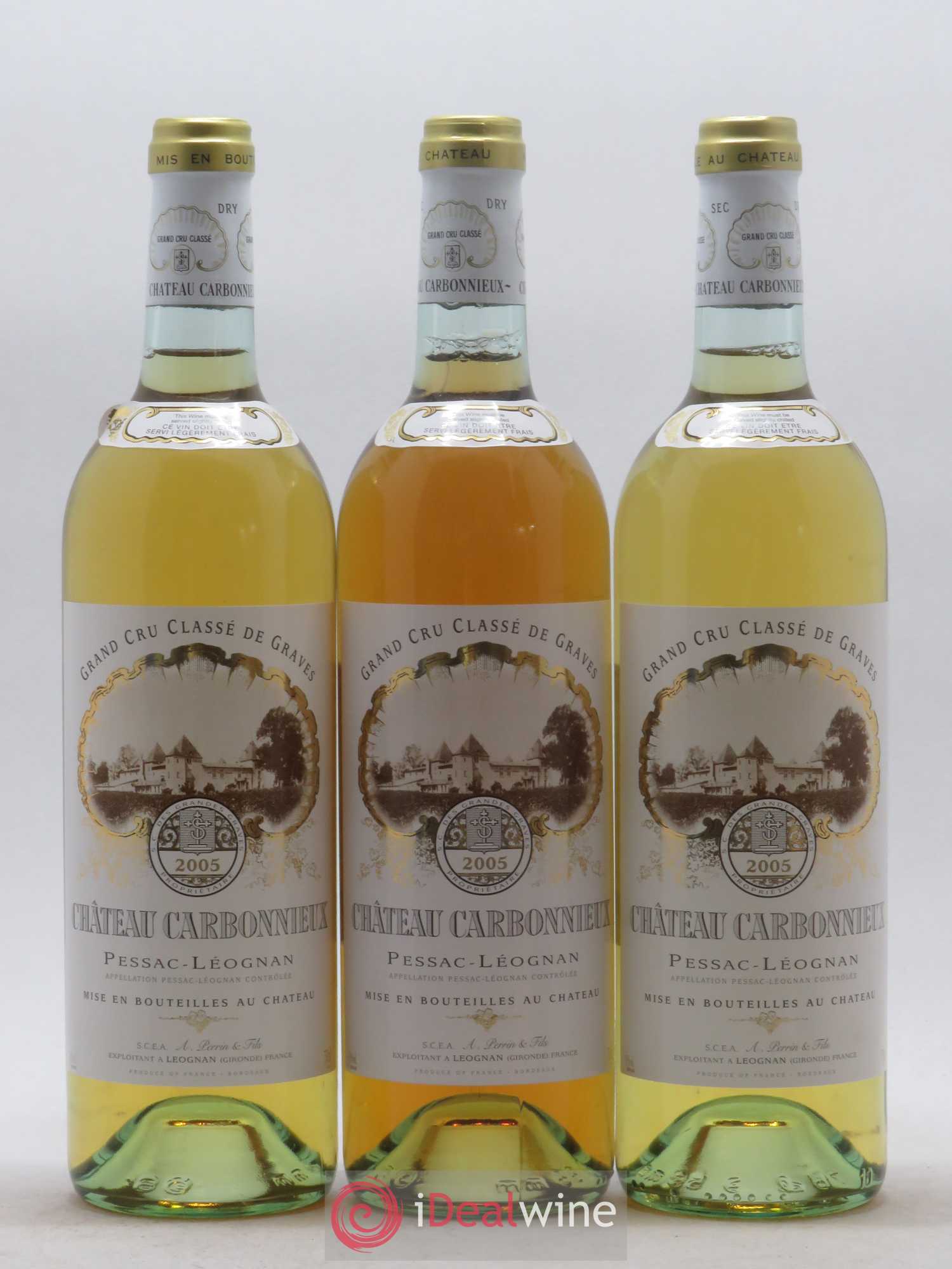 Château Carbonnieux Cru Classé de Graves 2005 - Lot de 12 bouteilles - 1