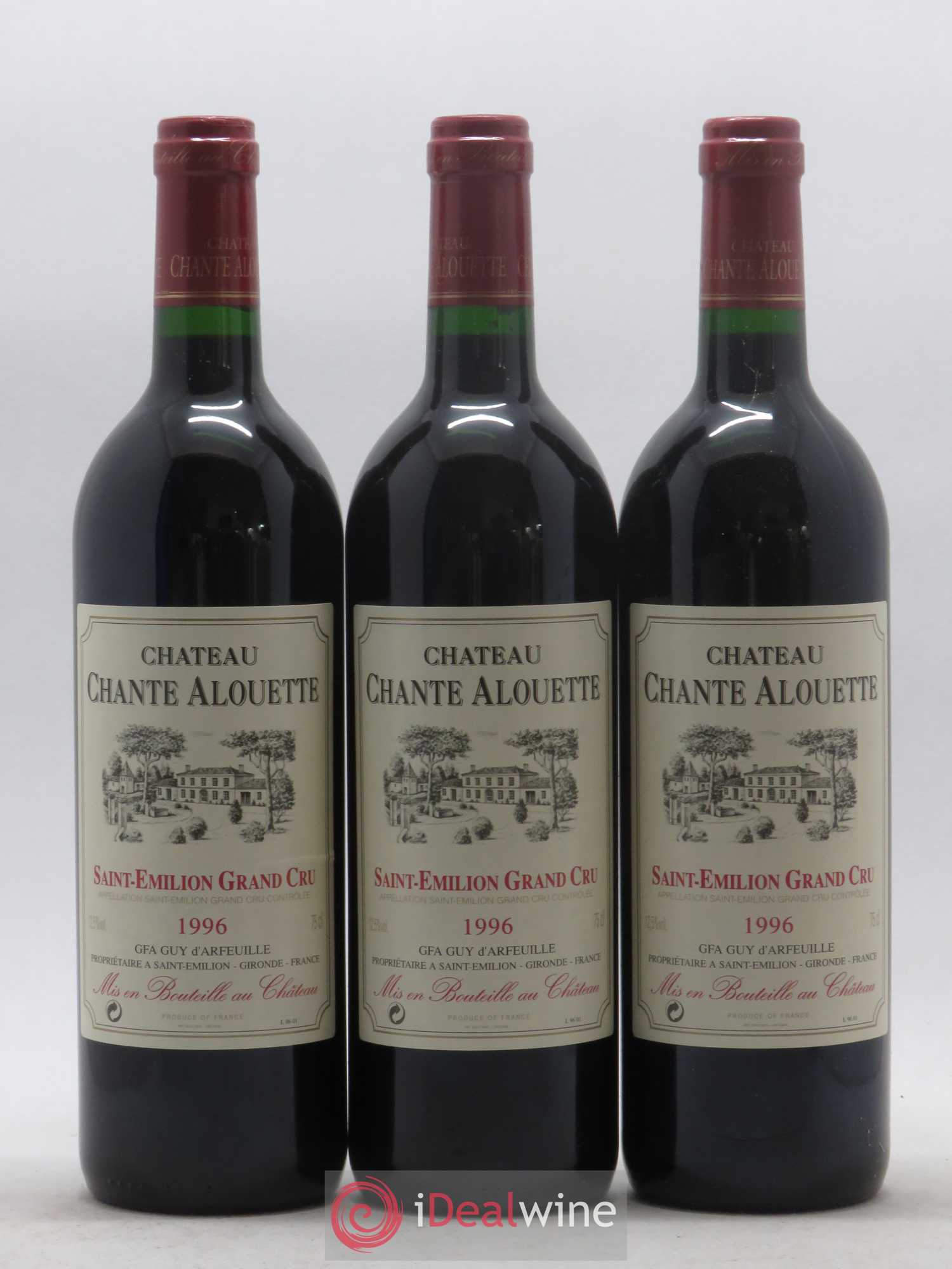 Saint-Émilion Château Chante Alouette 1996 - Lot de 12 bouteilles - 4