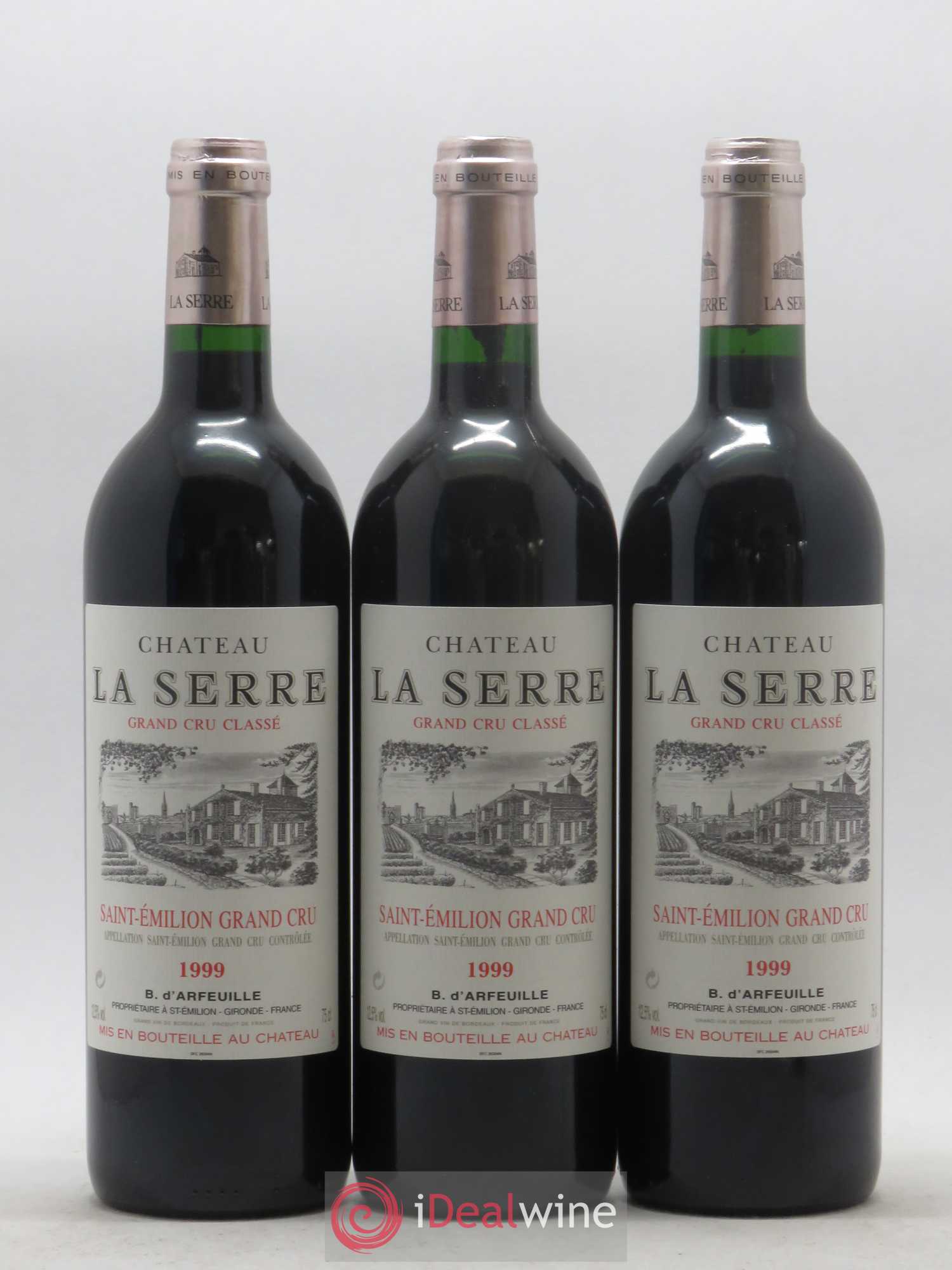 Château la Serre Grand Cru Classé 1999 - Lot de 12 bouteilles - 1