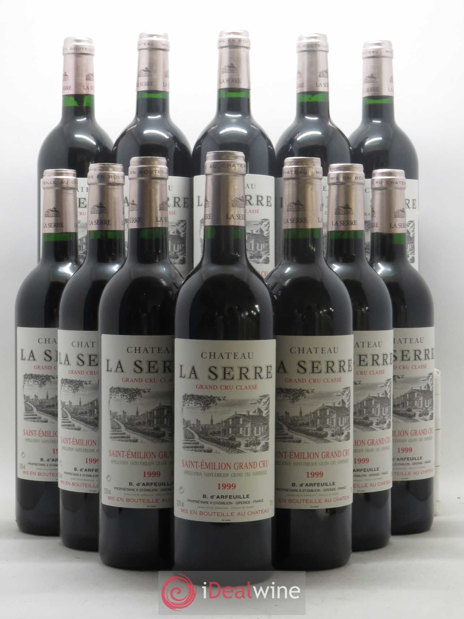 Château la Serre Grand Cru Classé 1999 - Lot de 12 bouteilles - 0