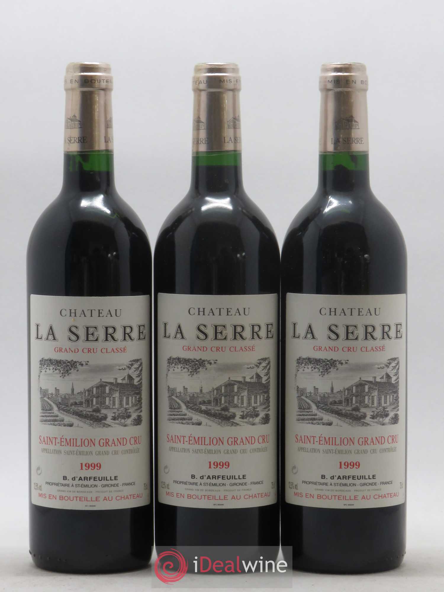 Château la Serre Grand Cru Classé 1999 - Lot de 12 bouteilles - 1
