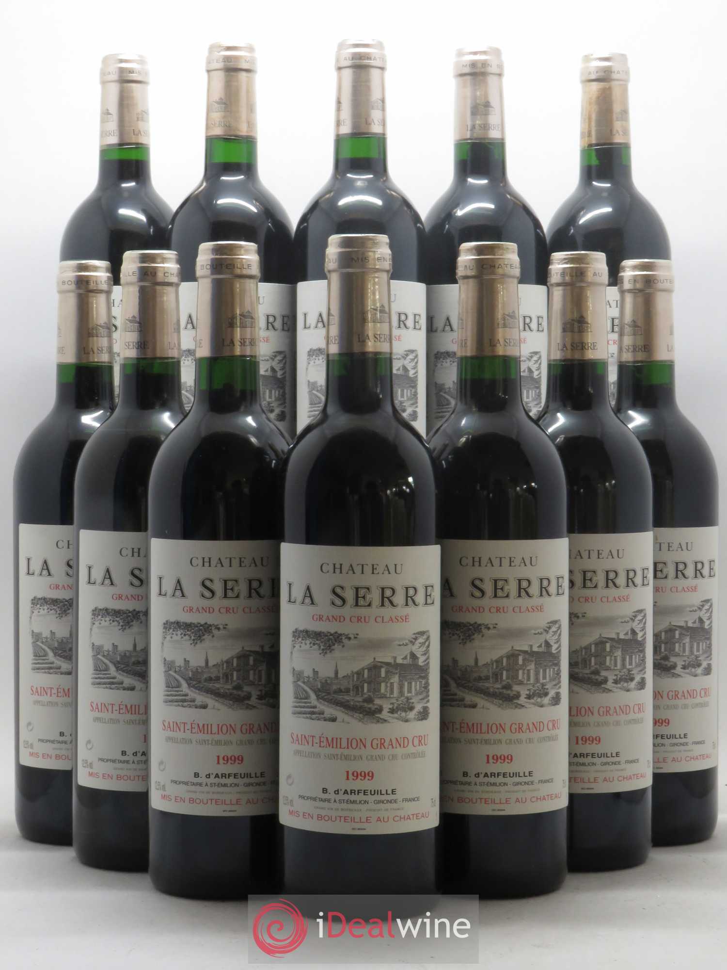 Château la Serre Grand Cru Classé 1999 - Lot de 12 bouteilles - 0