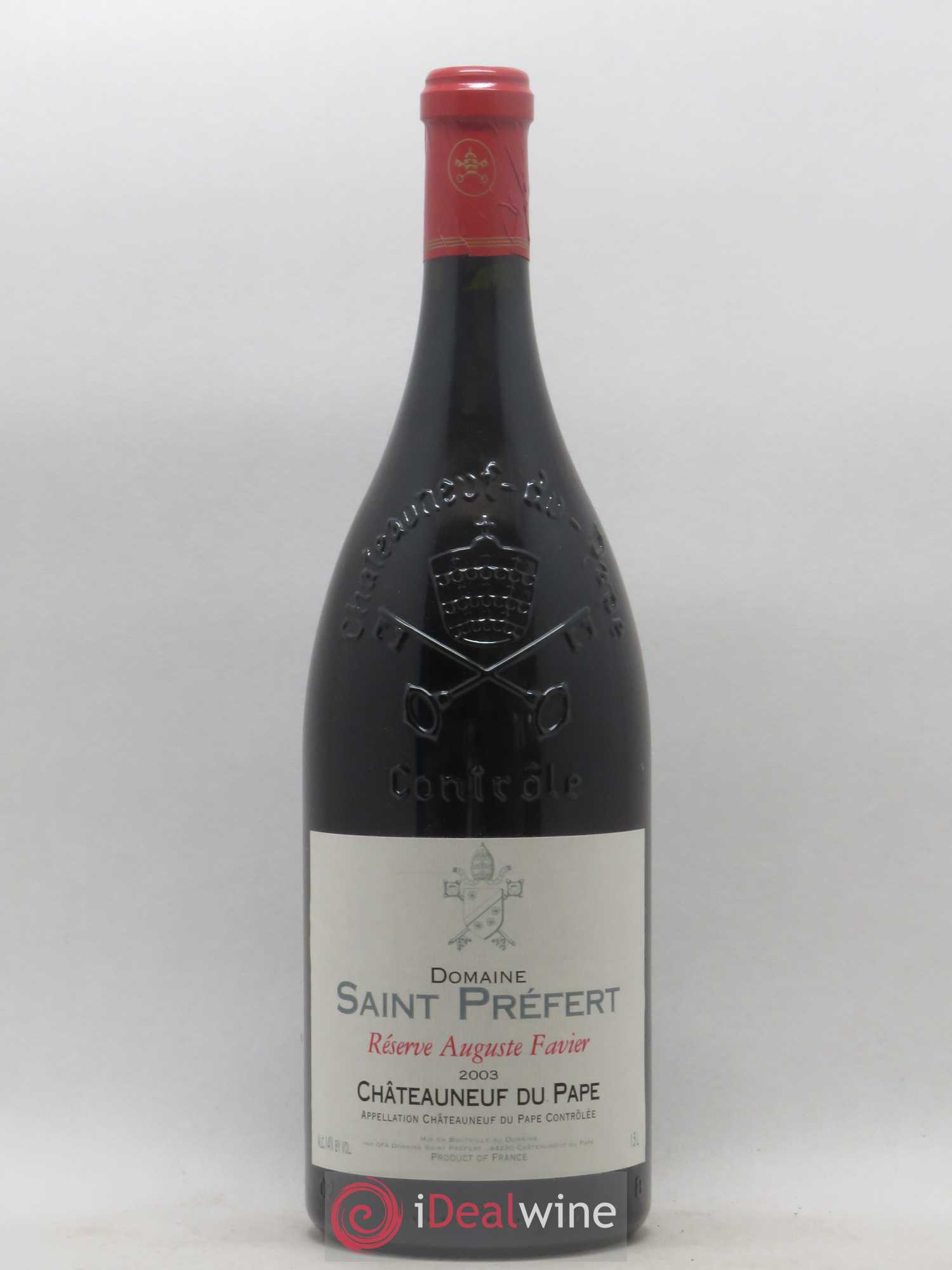 Châteauneuf-du-Pape Réserve Auguste Favier Domaine Saint-Préfert 2003 - Lot de 1 magnum - 0