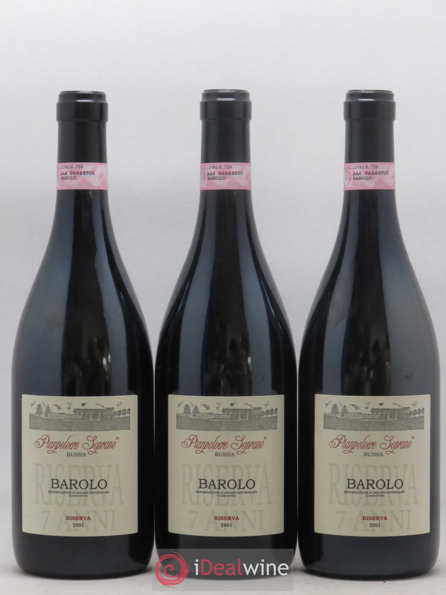 Barolo Pianpolvere Soprano Riserva 2001 - Lot de 6 bouteilles - 1
