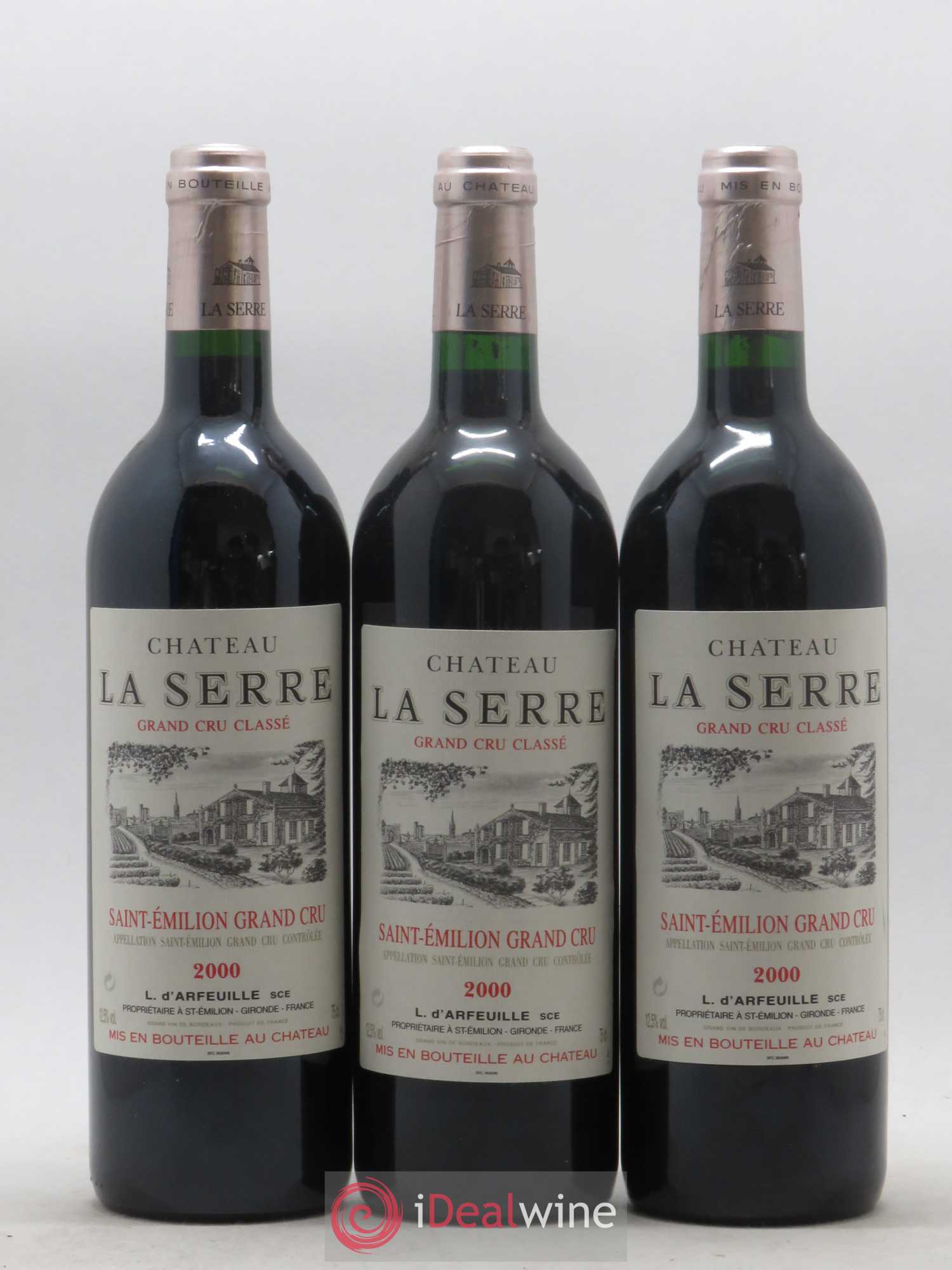 Château la Serre Grand Cru Classé 2000 - Lot de 12 bouteilles - 1