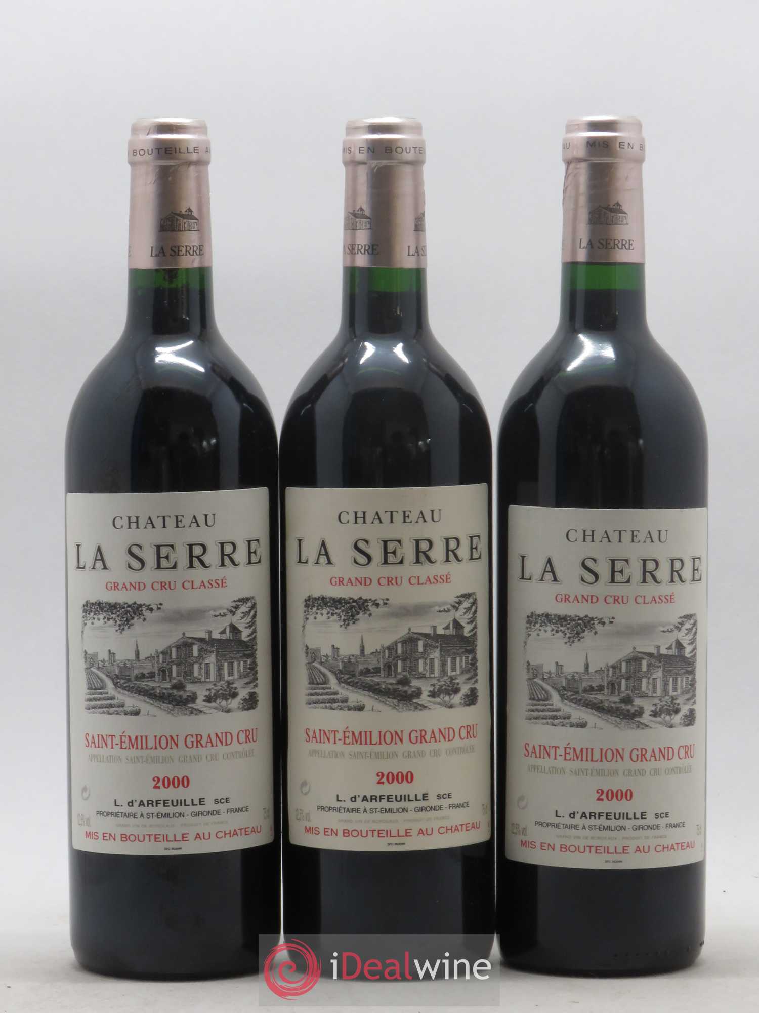 Château la Serre Grand Cru Classé 2000 - Lot de 12 bouteilles - 2