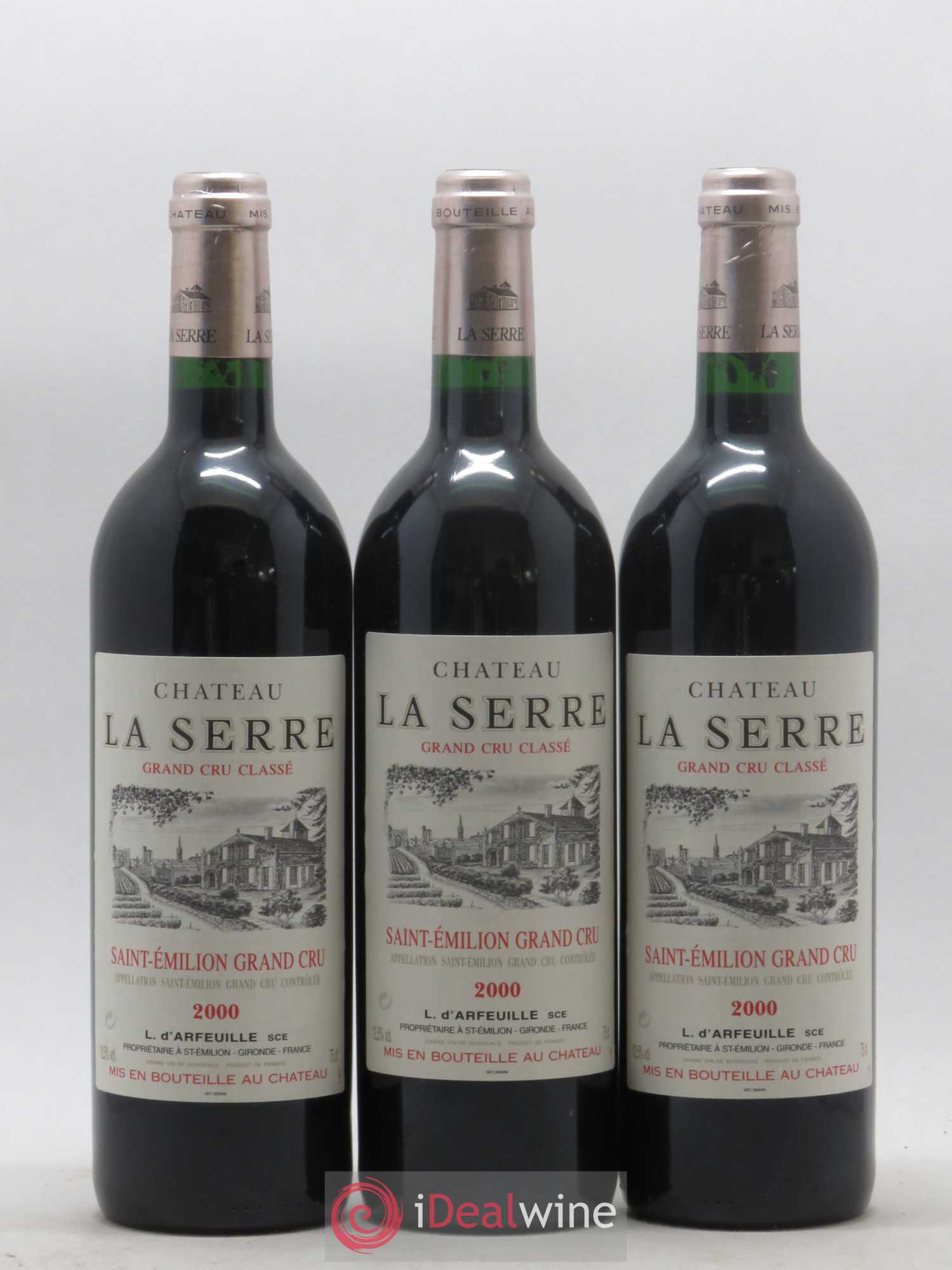Château la Serre Grand Cru Classé 2000 - Lot de 12 bouteilles - 2