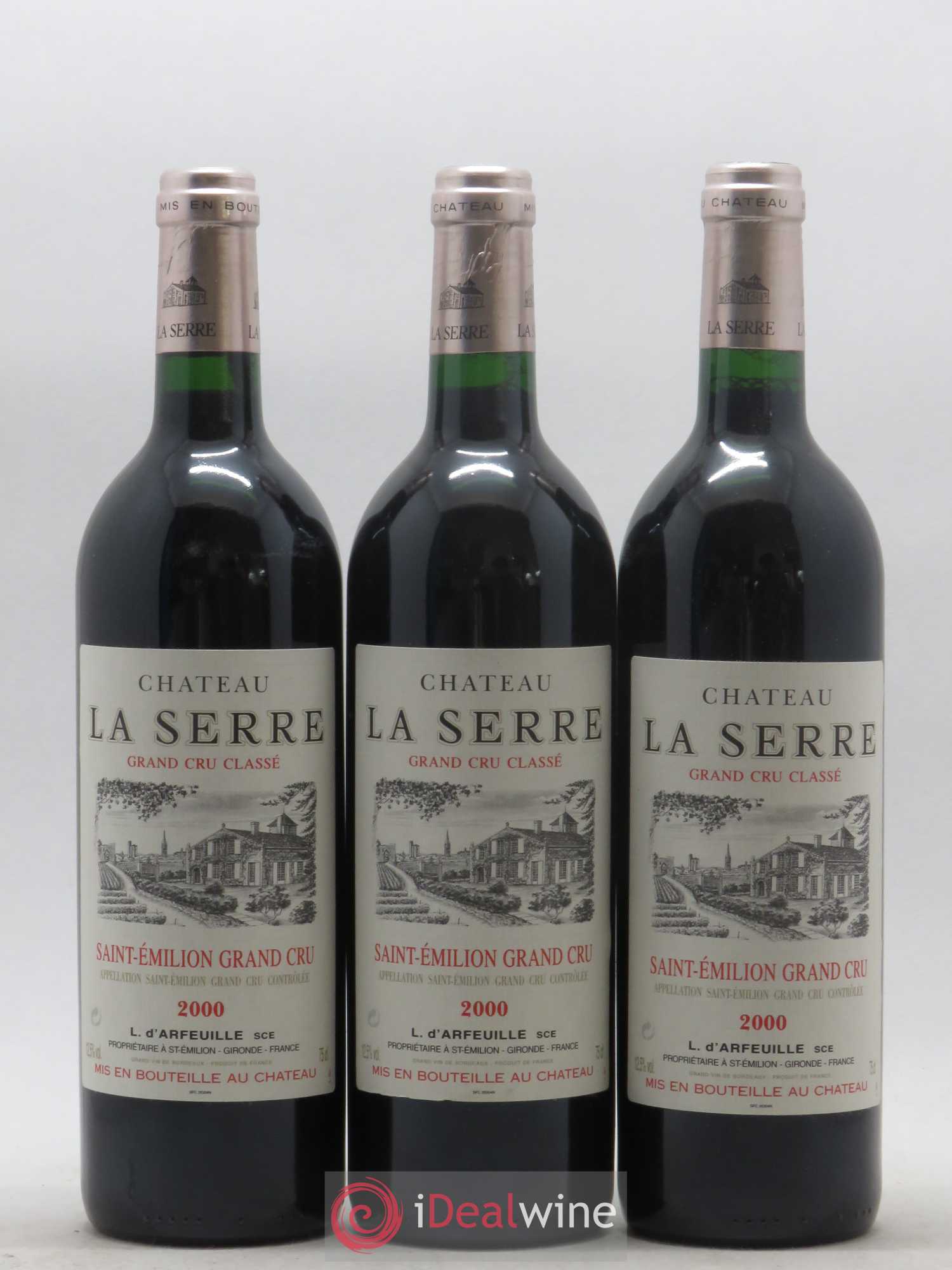 Château la Serre Grand Cru Classé 2000 - Lot de 12 bouteilles - 1
