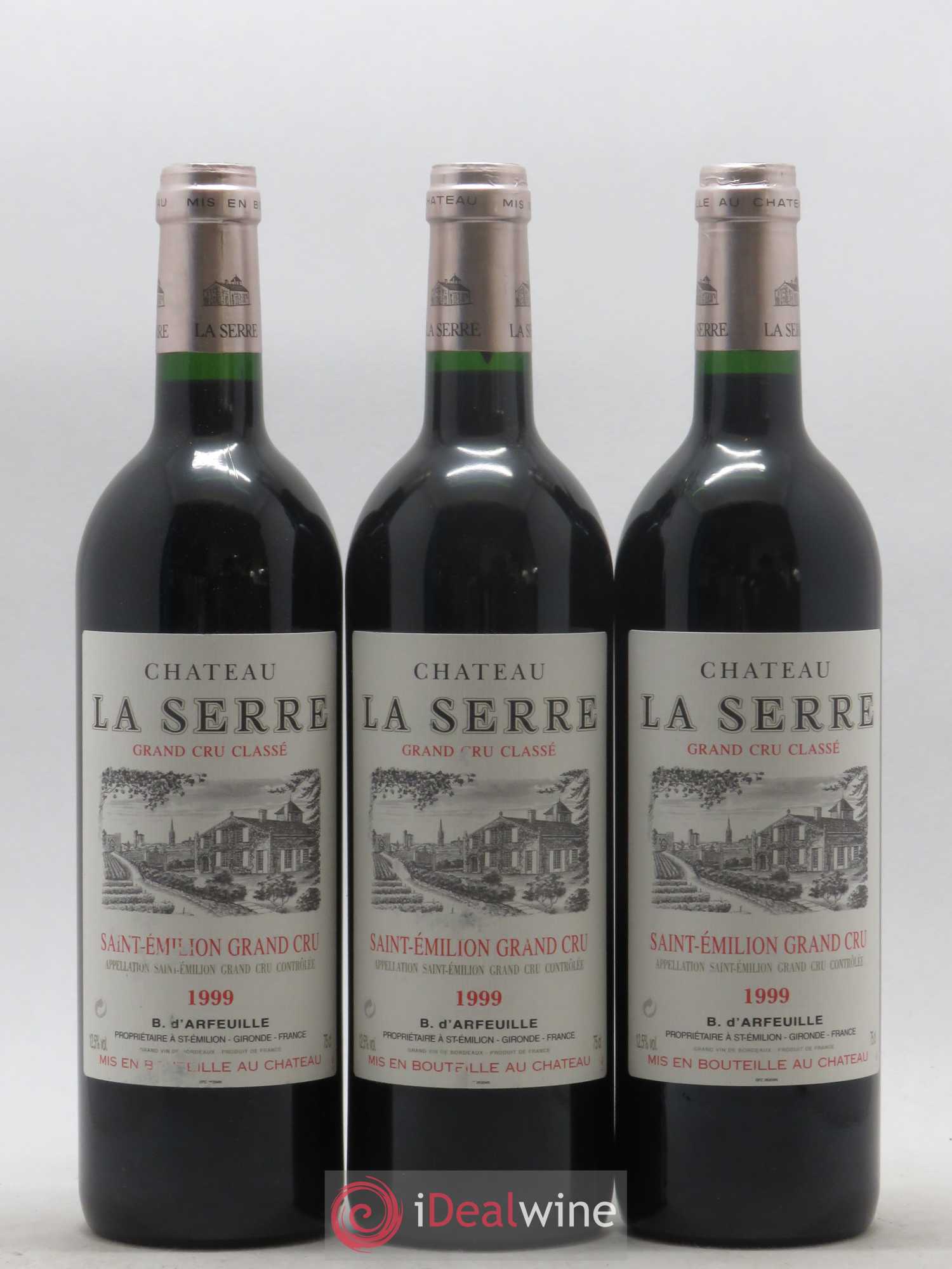 Château la Serre Grand Cru Classé 1999 - Lot de 12 bouteilles - 1