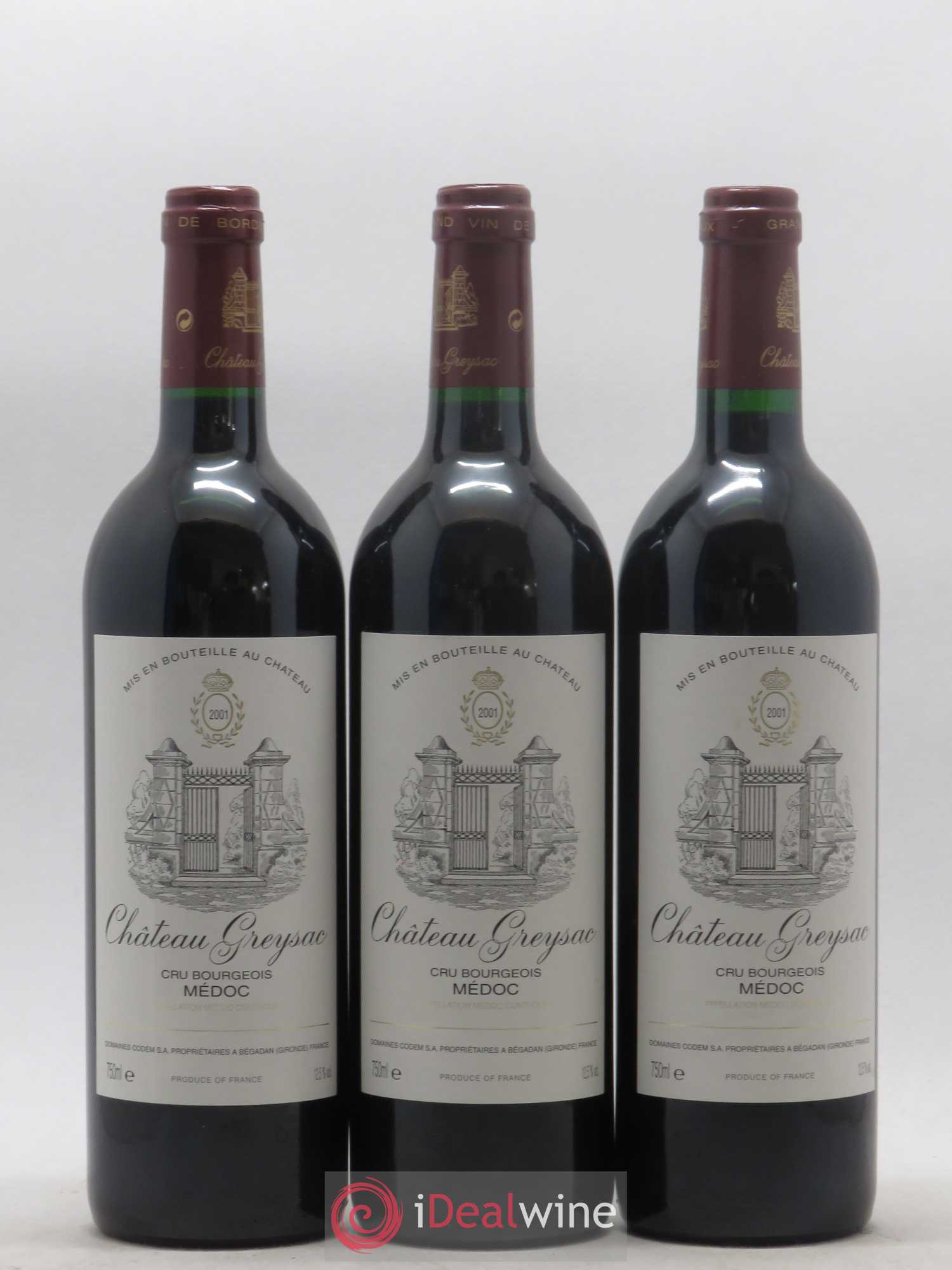 Château Greysac Cru Bourgeois 2001 - Lot de 12 bouteilles - 1