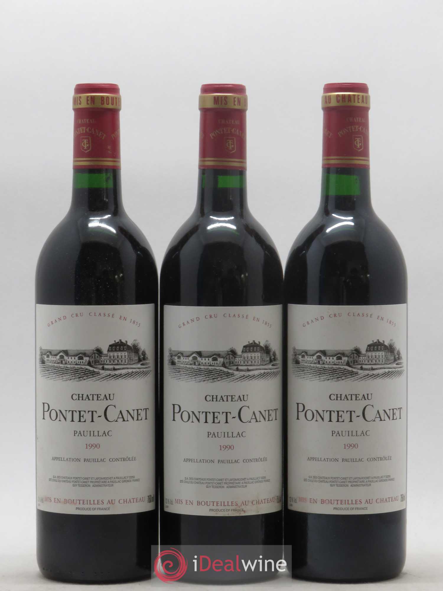 Château Pontet Canet 5ème Grand Cru Classé 1990 - Lot de 12 bouteilles - 4