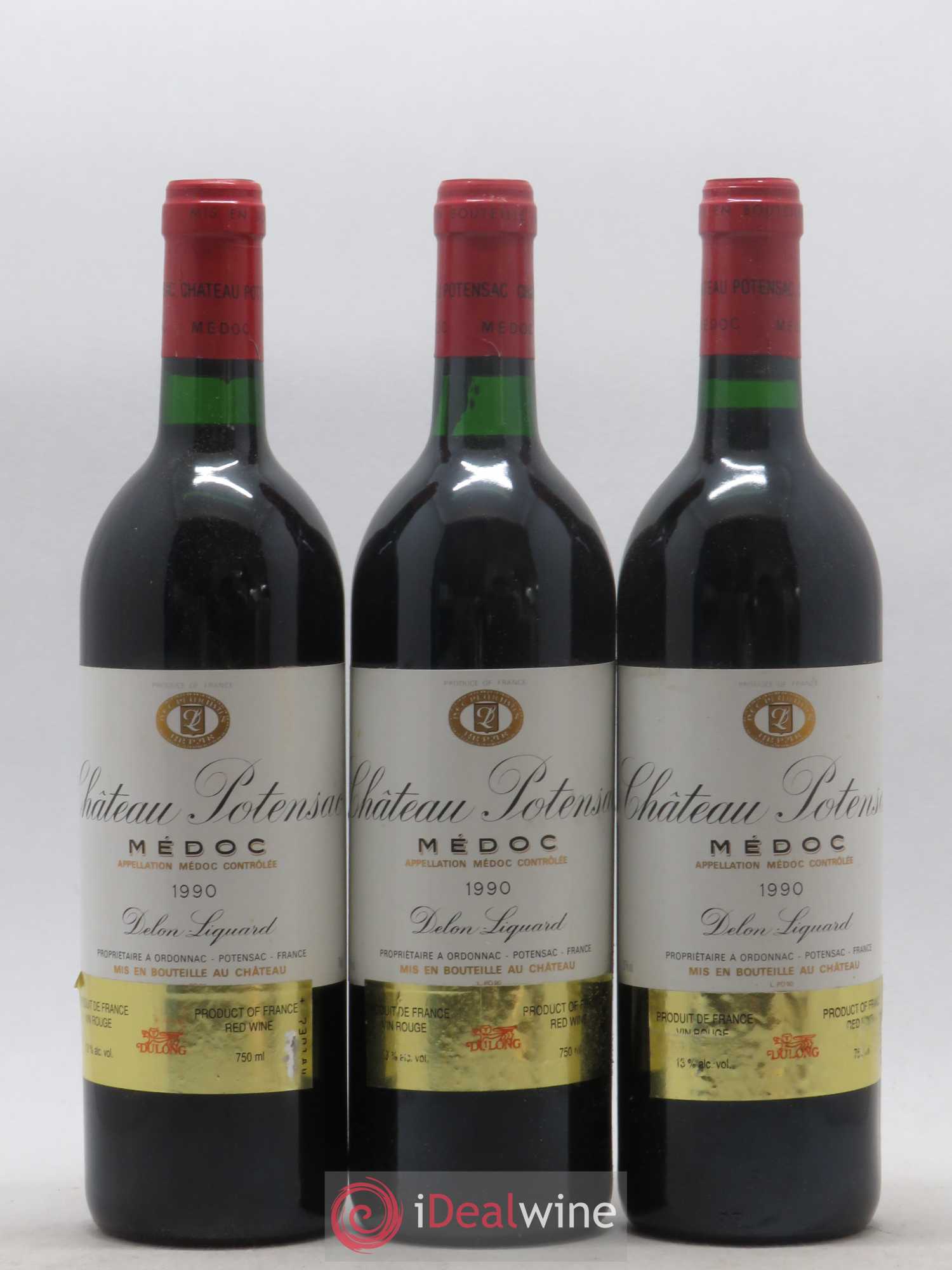 Château Potensac 1990 - Lot de 12 bouteilles - 1
